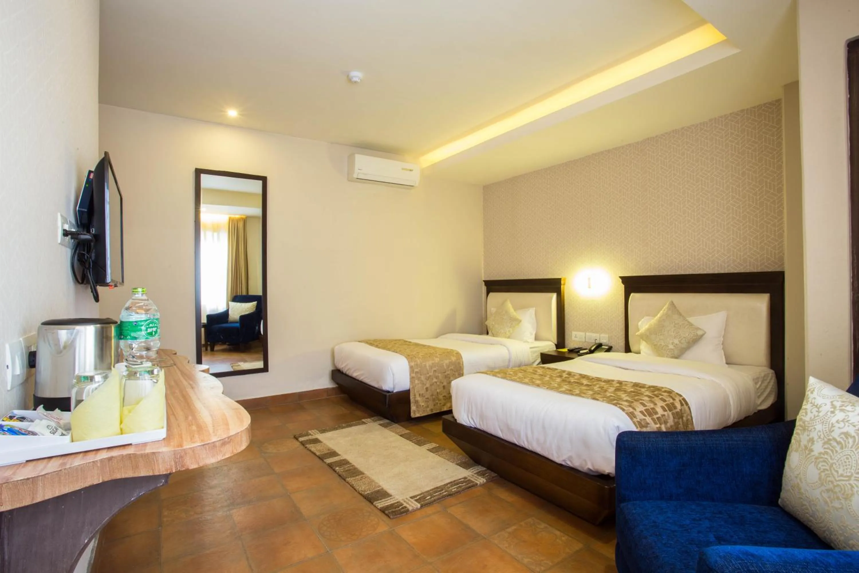Bed in Teeka Resort Suites & Spa