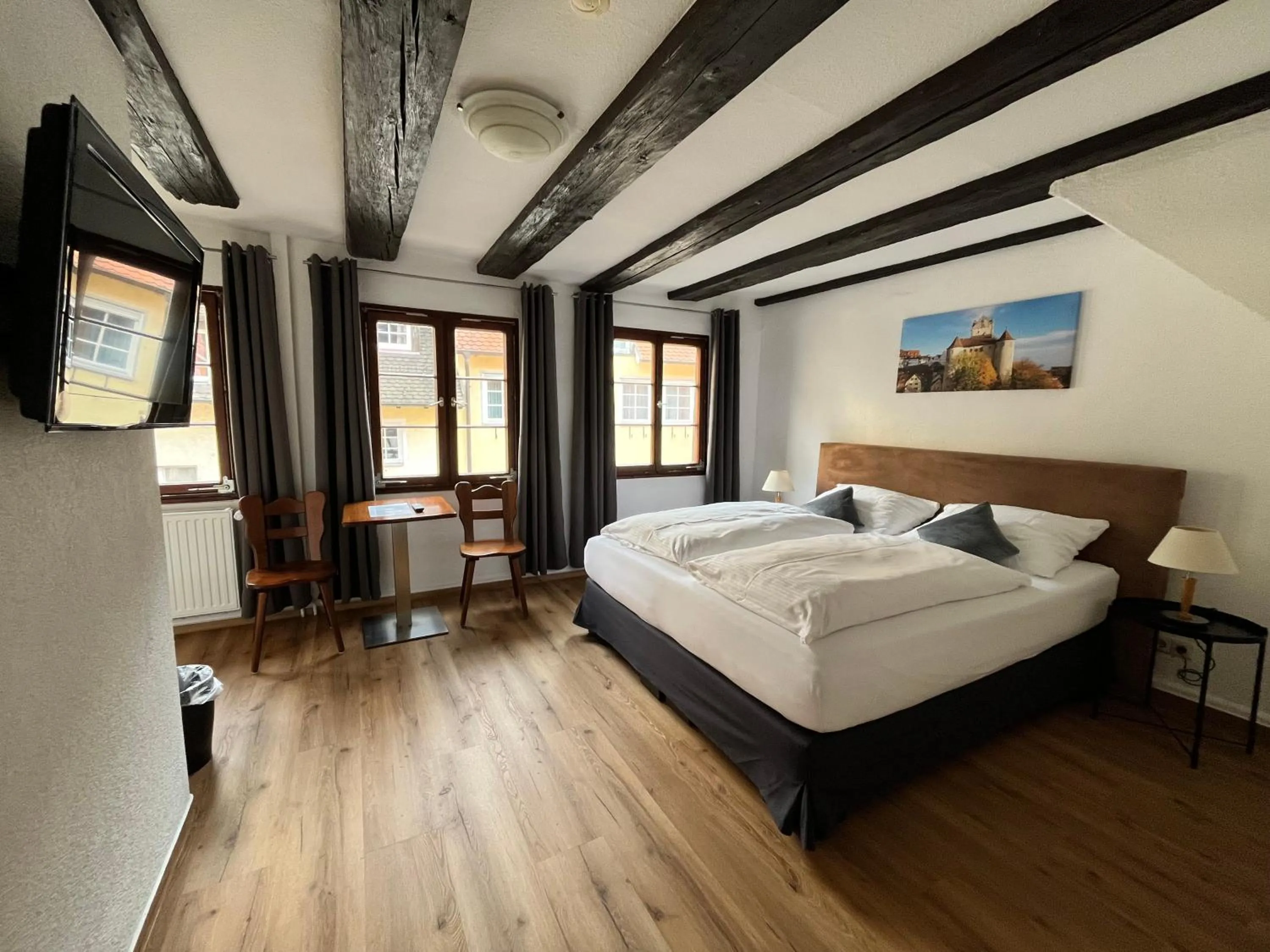 Photo of the whole room, Bed in Gästehaus AM HAFEN
