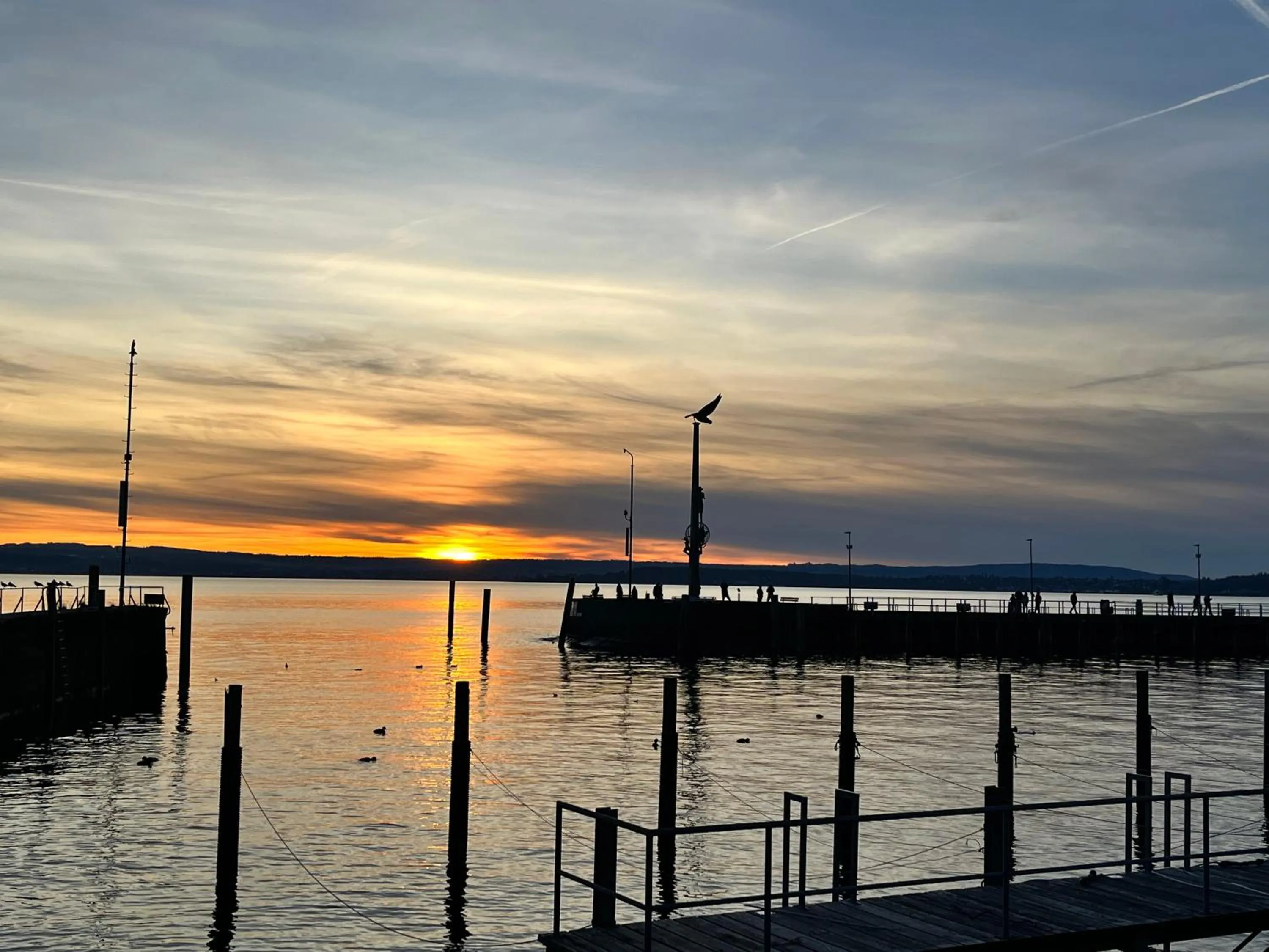 Sunrise in Gästehaus AM HAFEN