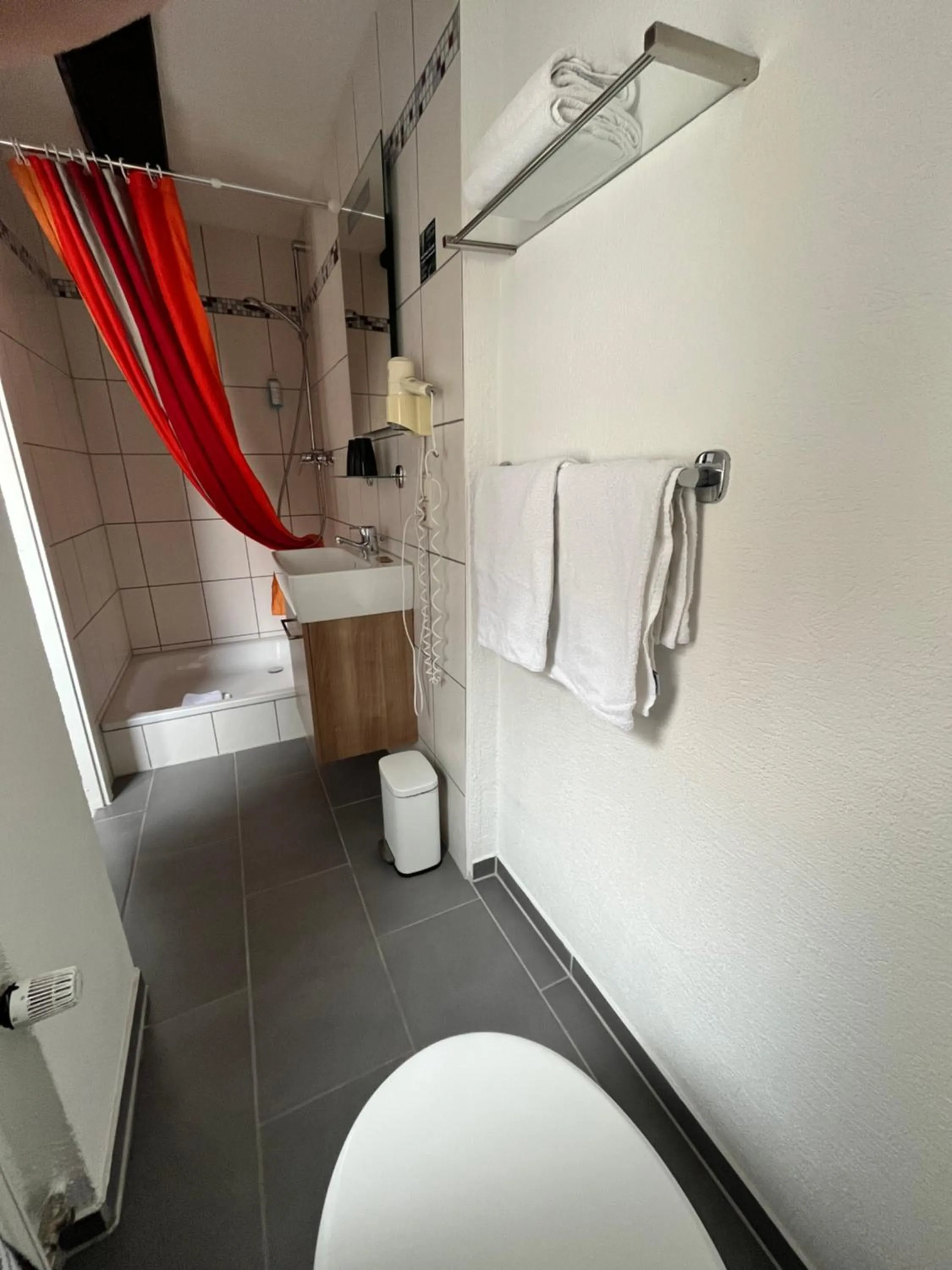 Bathroom in Gästehaus AM HAFEN