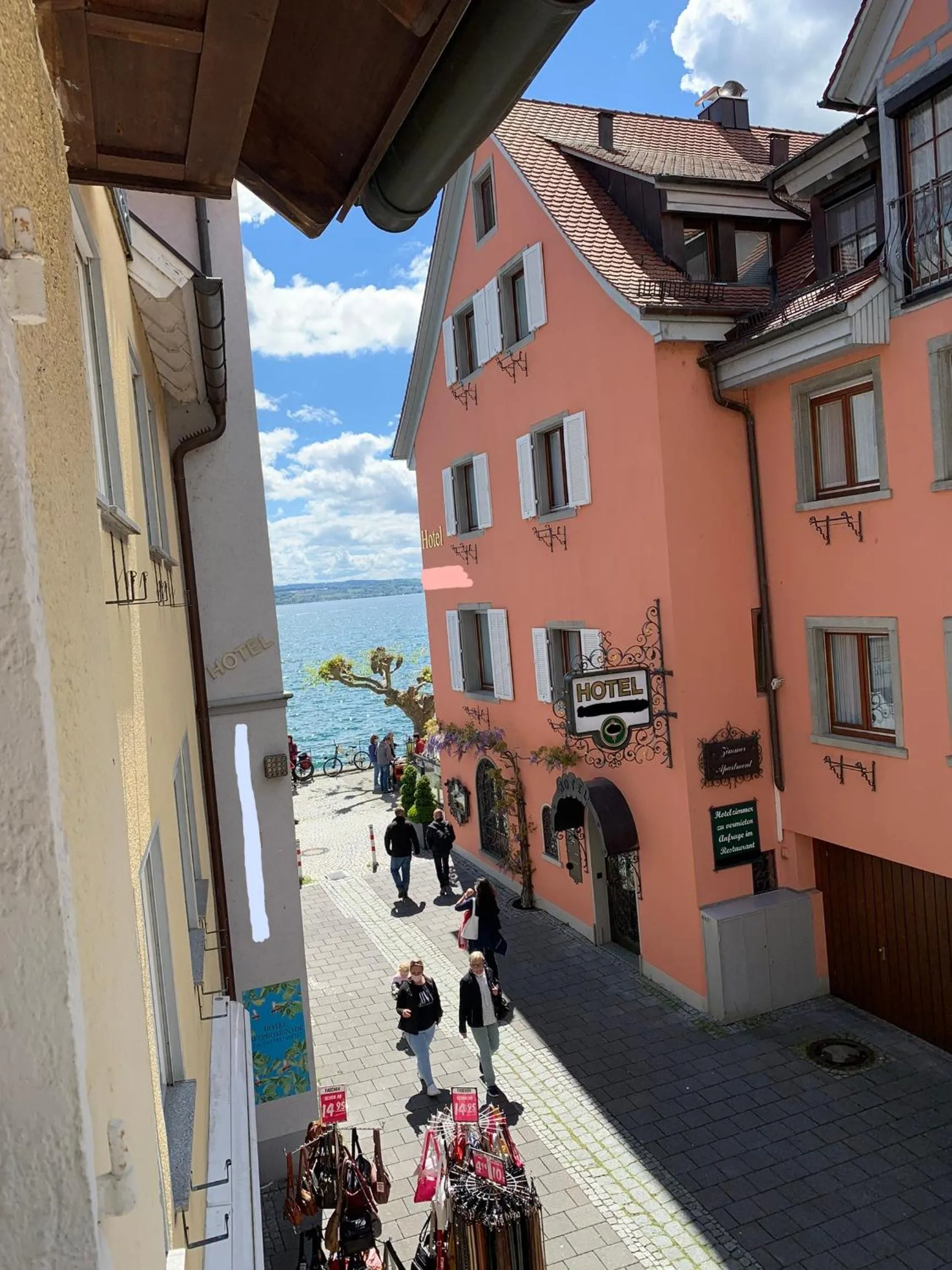 Lake view in Gästehaus AM HAFEN