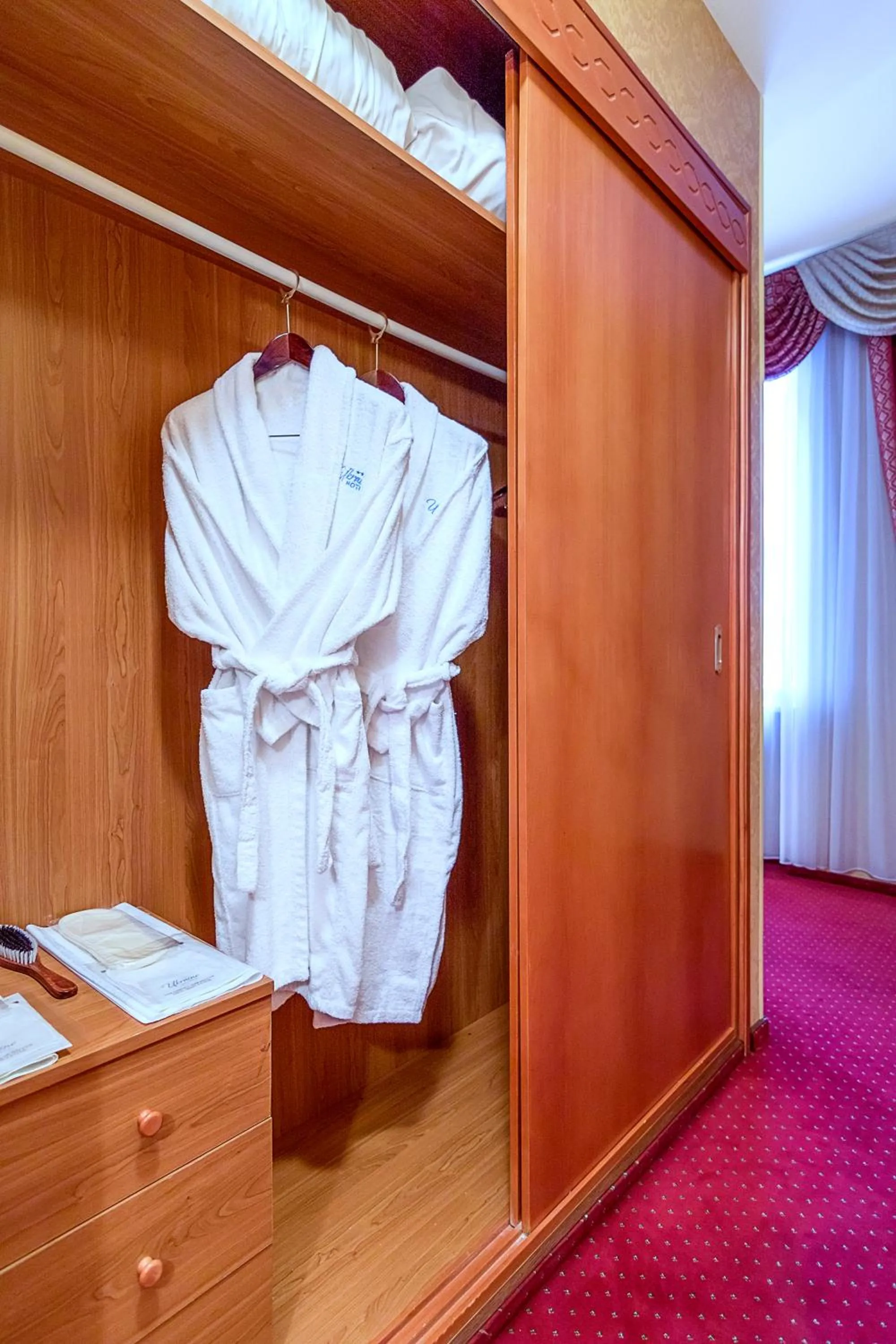 towels, Bed in Ukraine Hotel