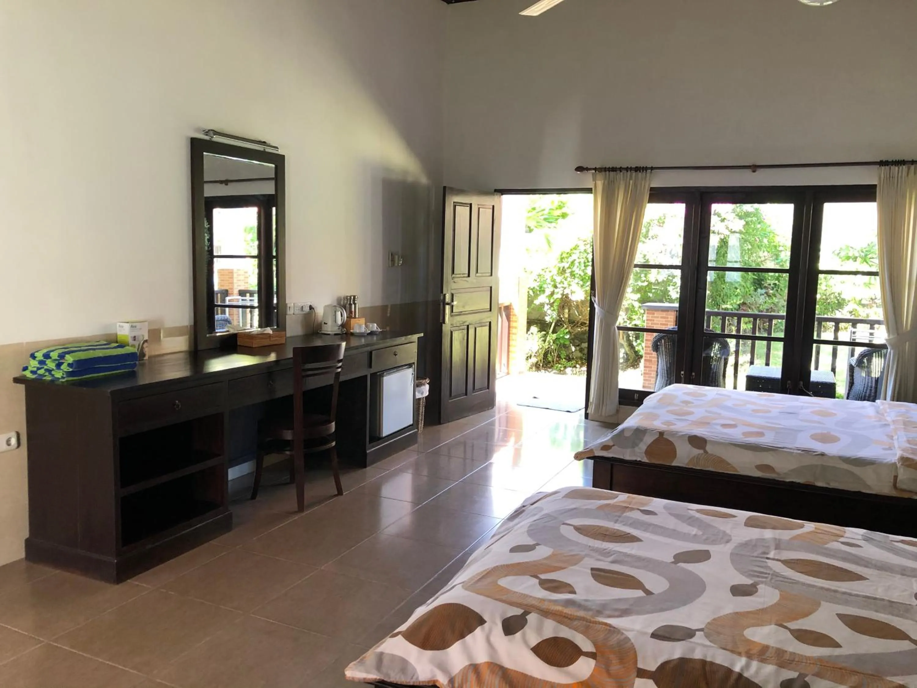 Bed in Liberty Dive Resort