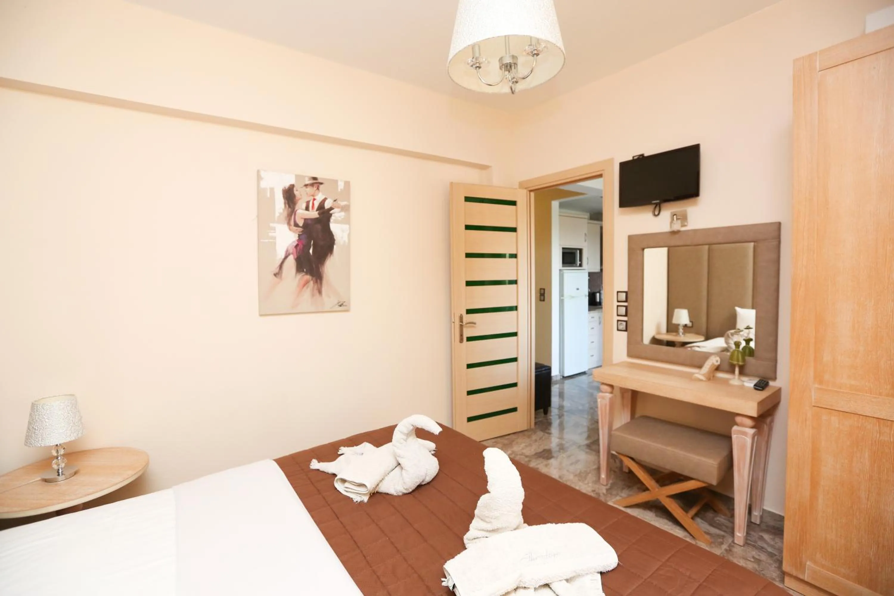 Bedroom, Bed in Skiathos Argento