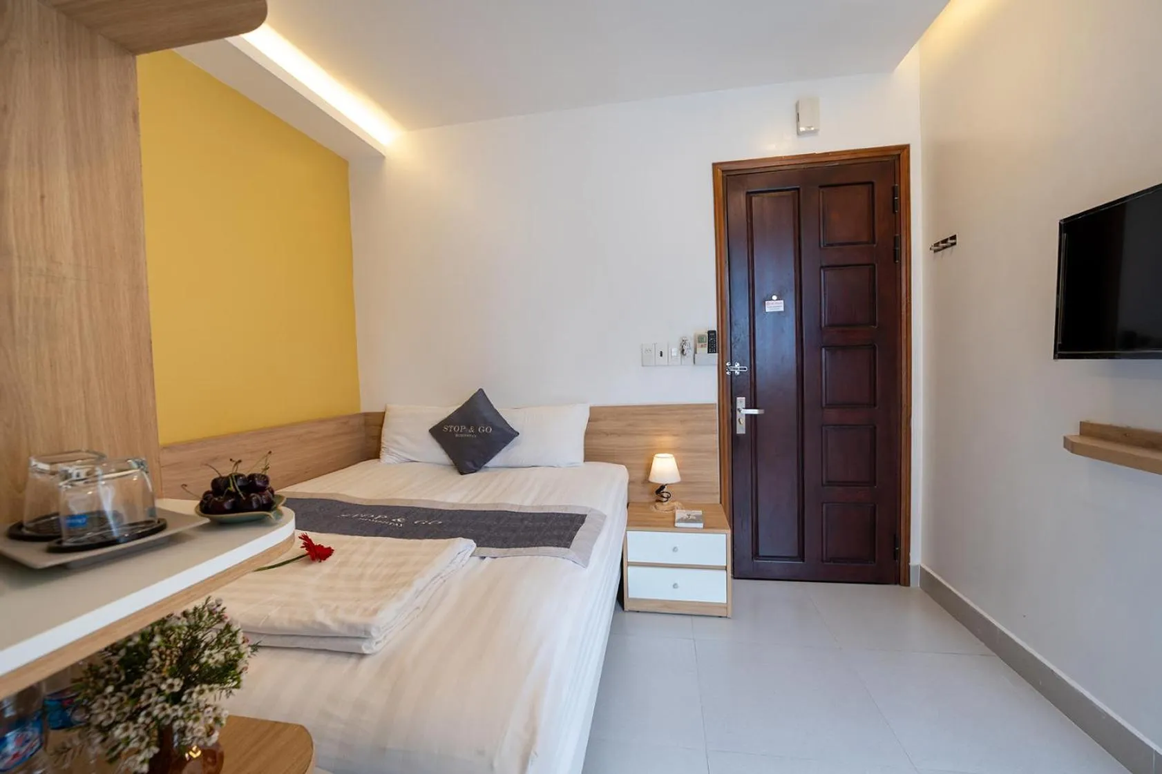 Photo of the whole room, Bed in Stop and Go Boutique Homestay Hue