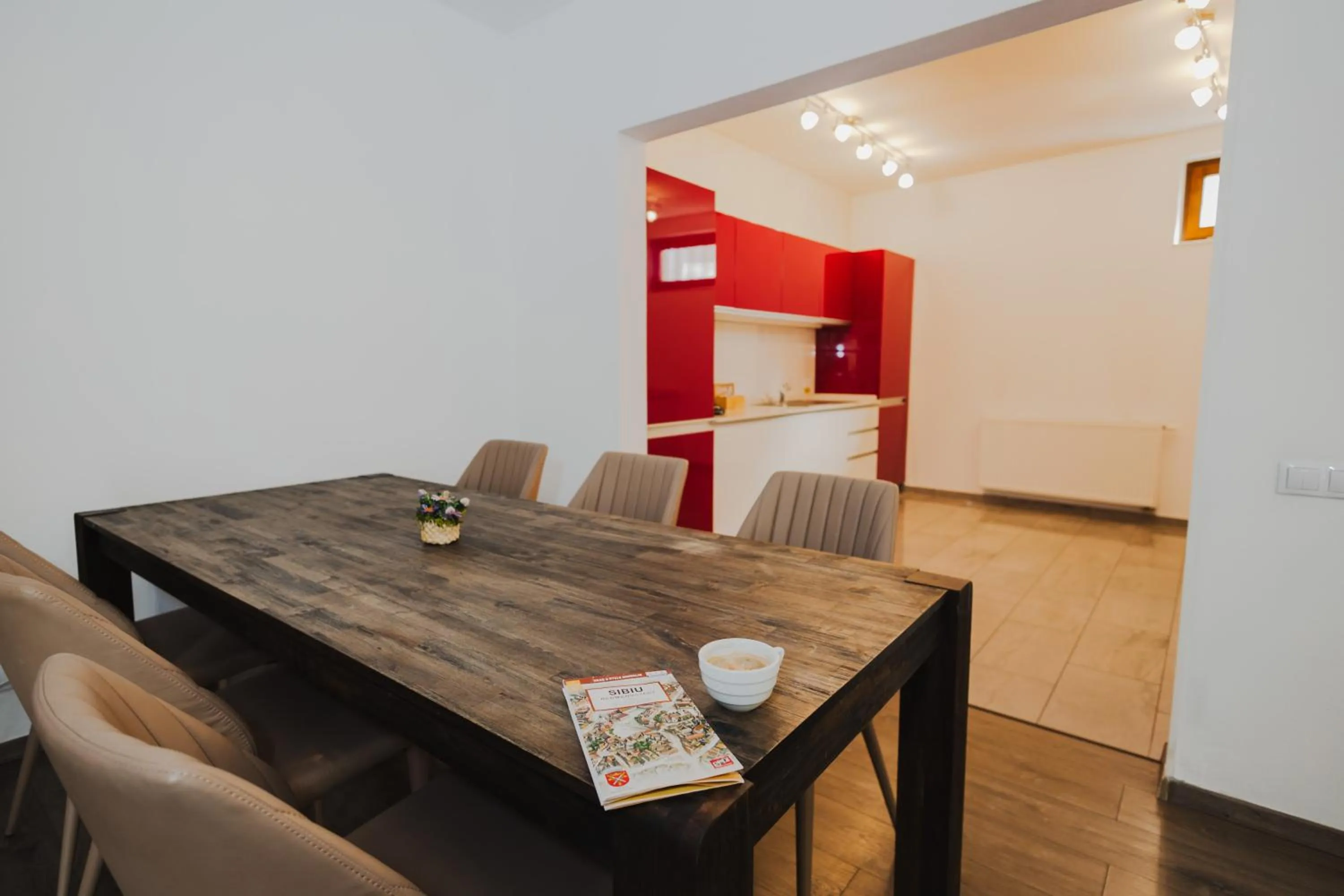 Kitchen or kitchenette in Casa Nicolae Luxury Suites