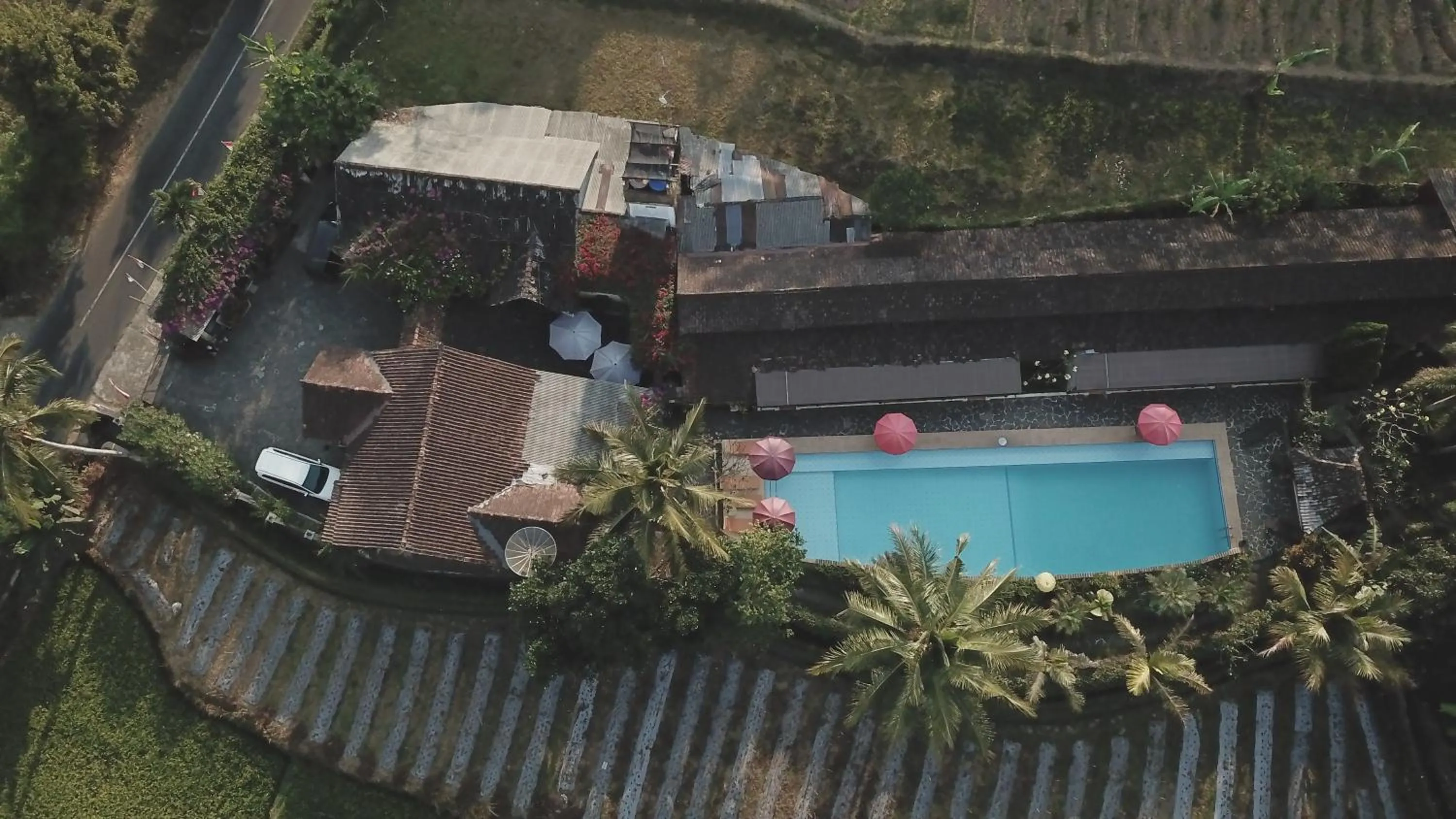 Bird's eye view in Villa Sumbing Indah
