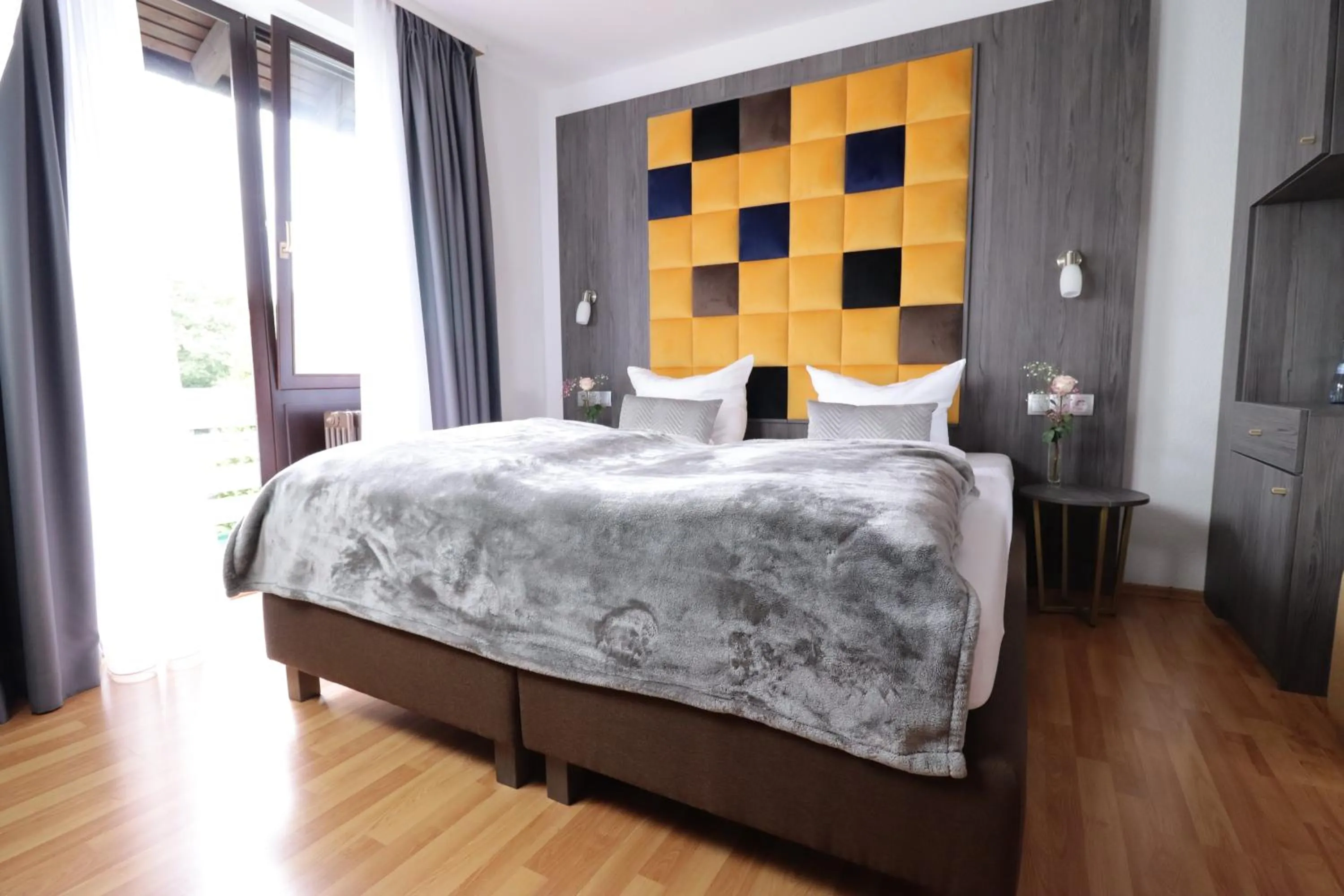 Photo of the whole room, Bed in Hotel Kurparkblick