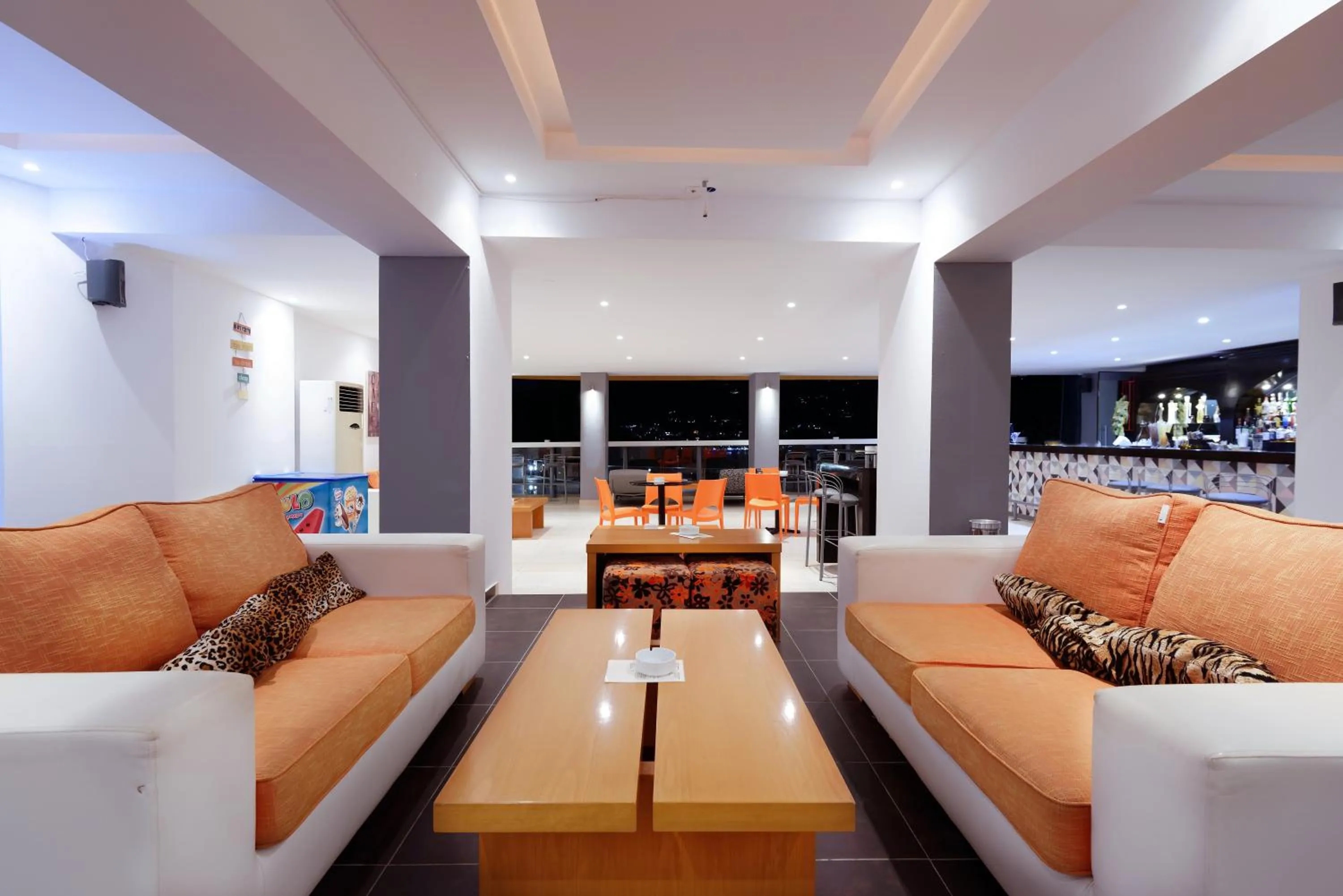 Seating area in Hotel Punta