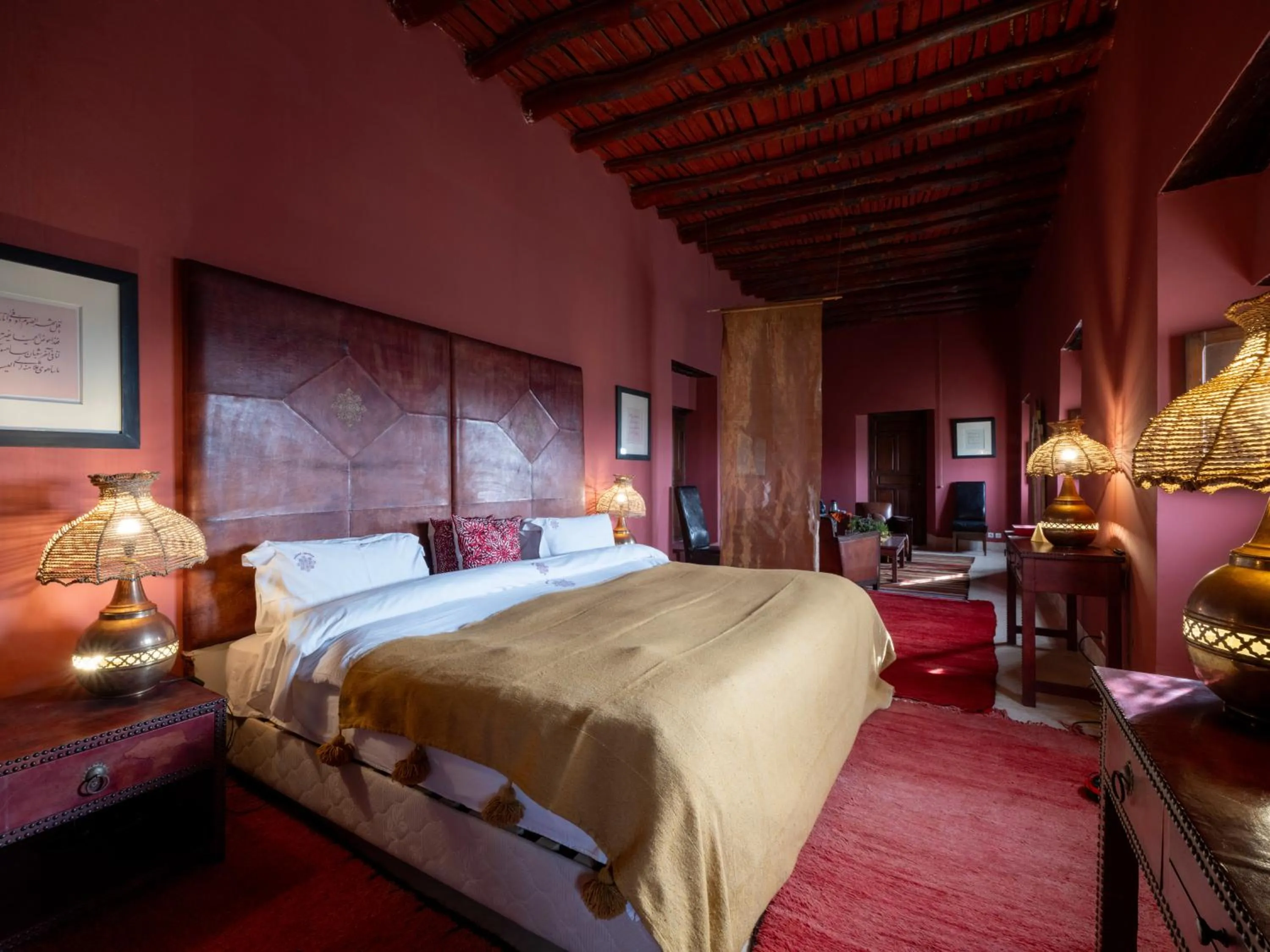 Bed in Kasbah Agafay Hotel & Spa