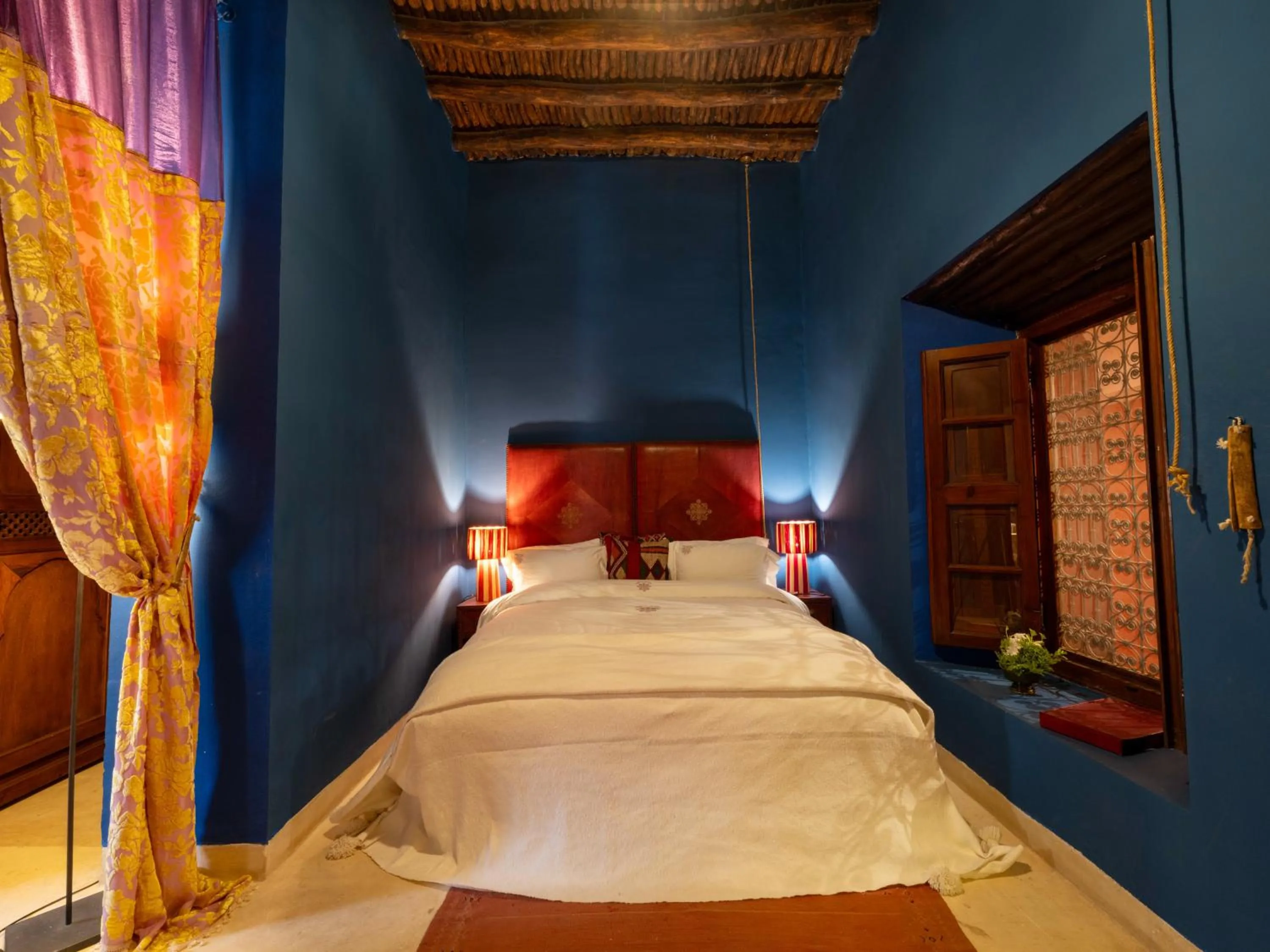 Bed in Kasbah Agafay Hotel & Spa