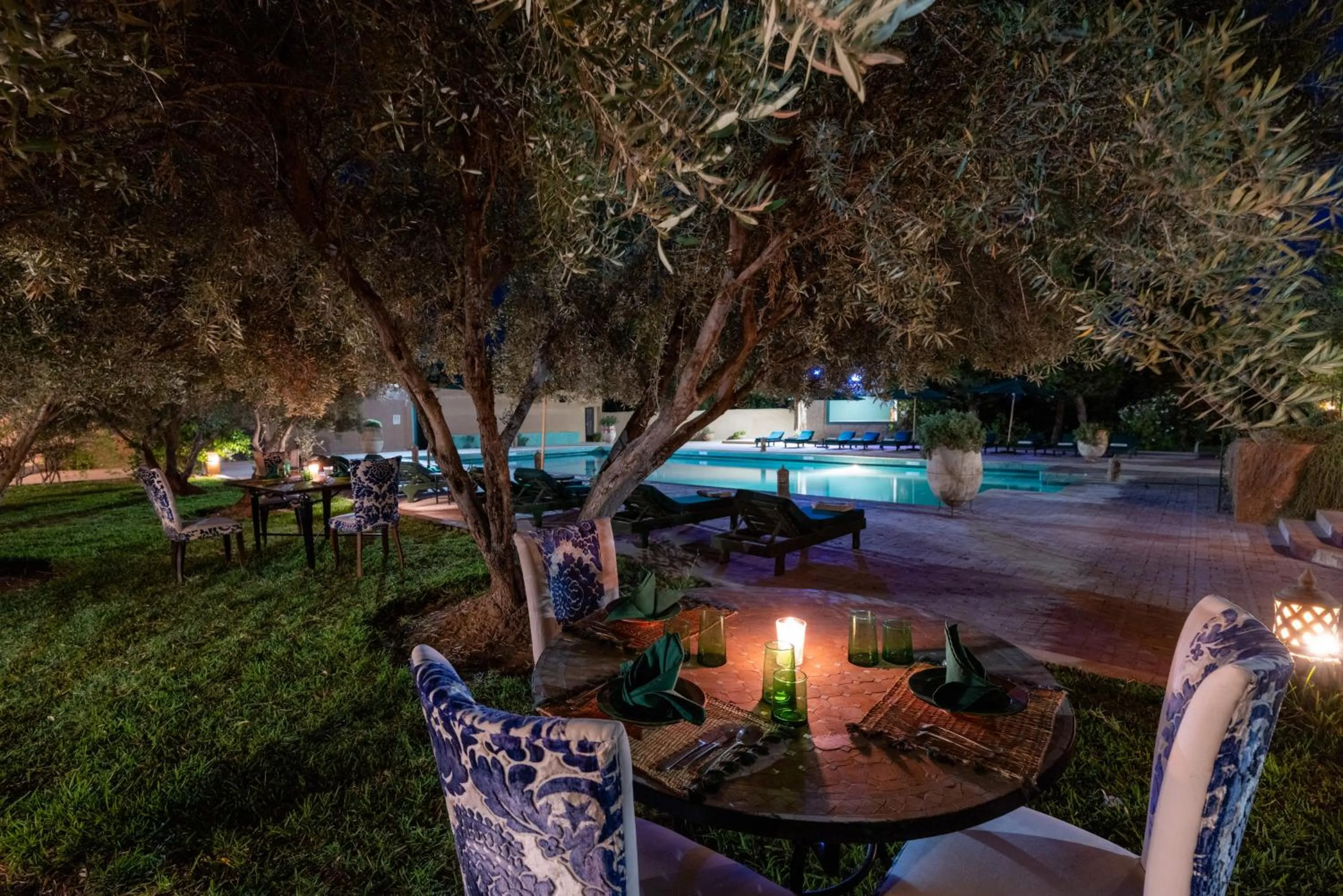 Patio in Kasbah Agafay Hotel & Spa