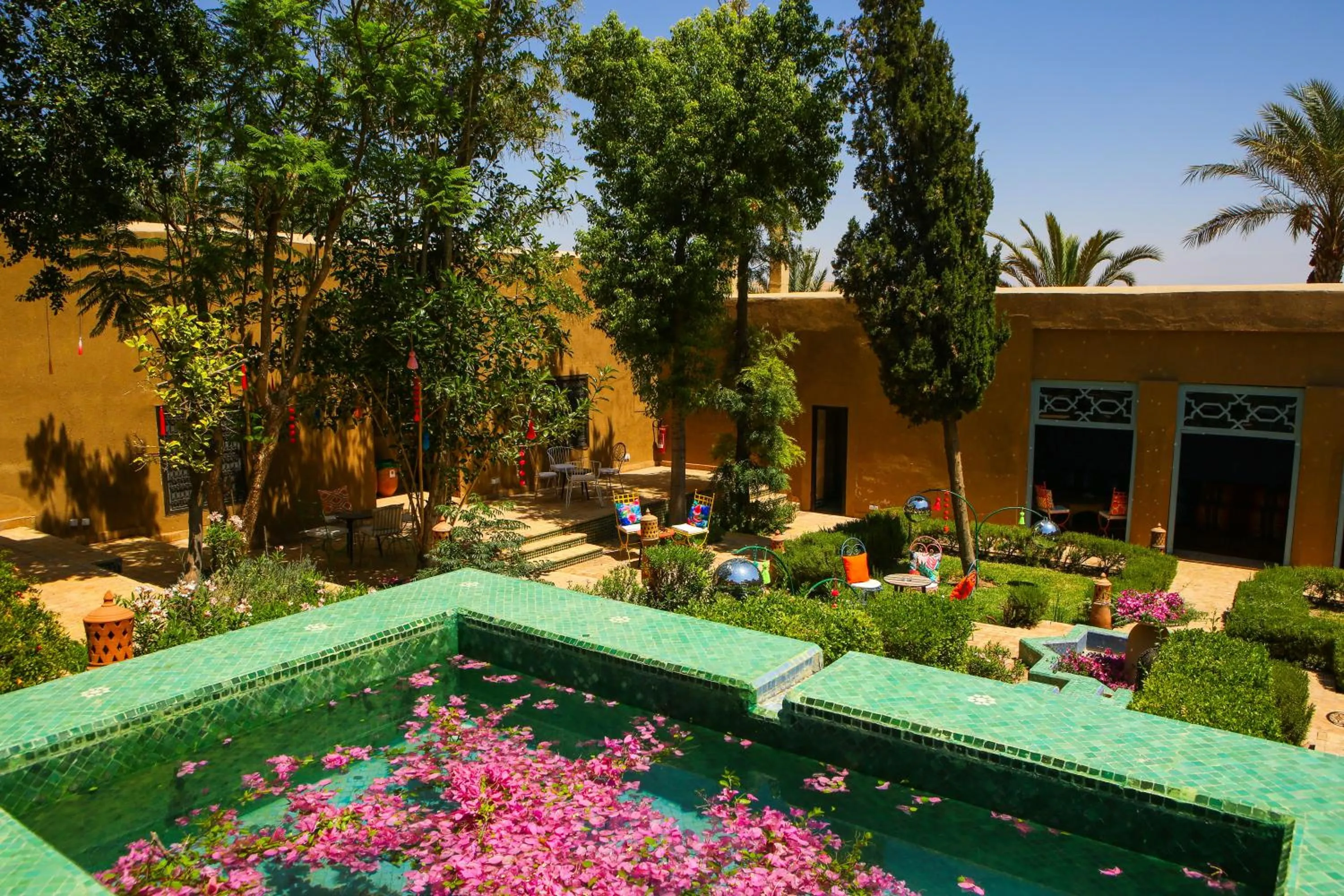 Patio in Kasbah Agafay Hotel & Spa