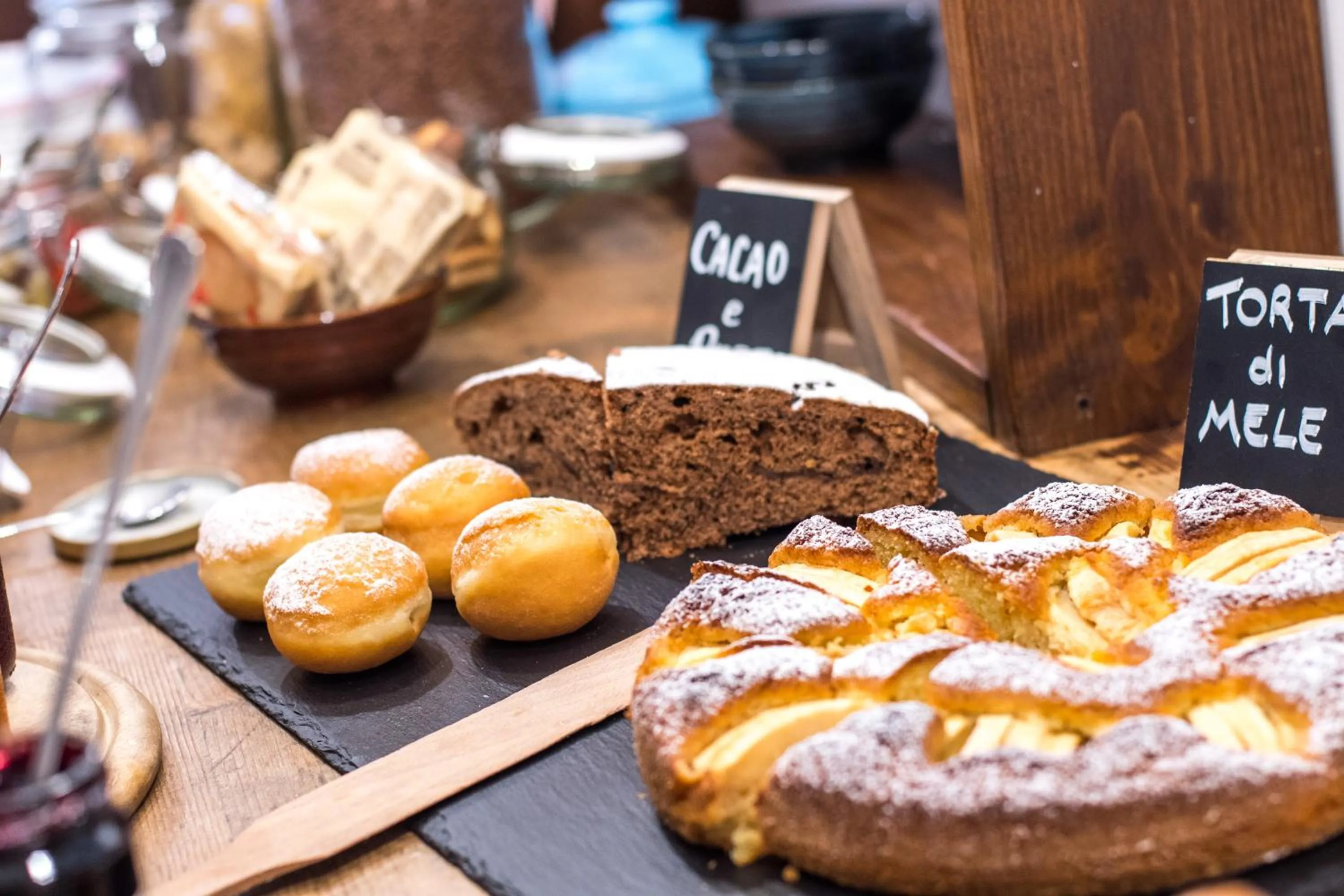 Buffet breakfast in Hotel Villa Rina