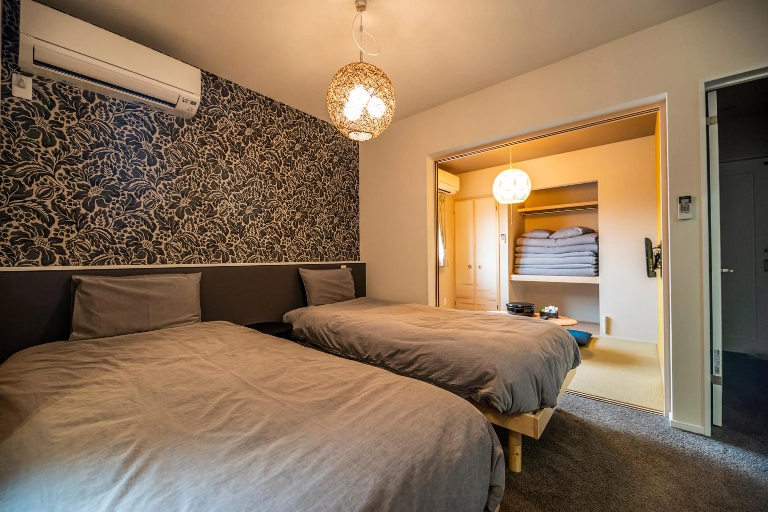 Photo of the whole room, Bed in KYOSTAY Iroha Toji Main