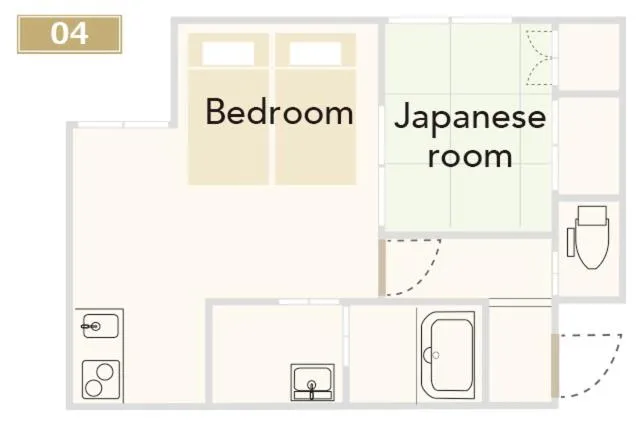 Floor plan in KYOSTAY Iroha Toji Main
