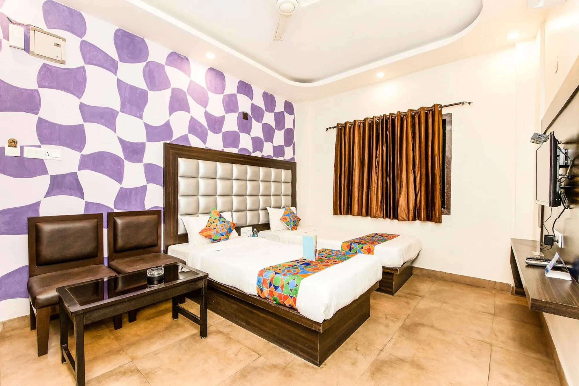 View (from property/room), Bed in FabHotel De Sivalika - 500m from Belur Math