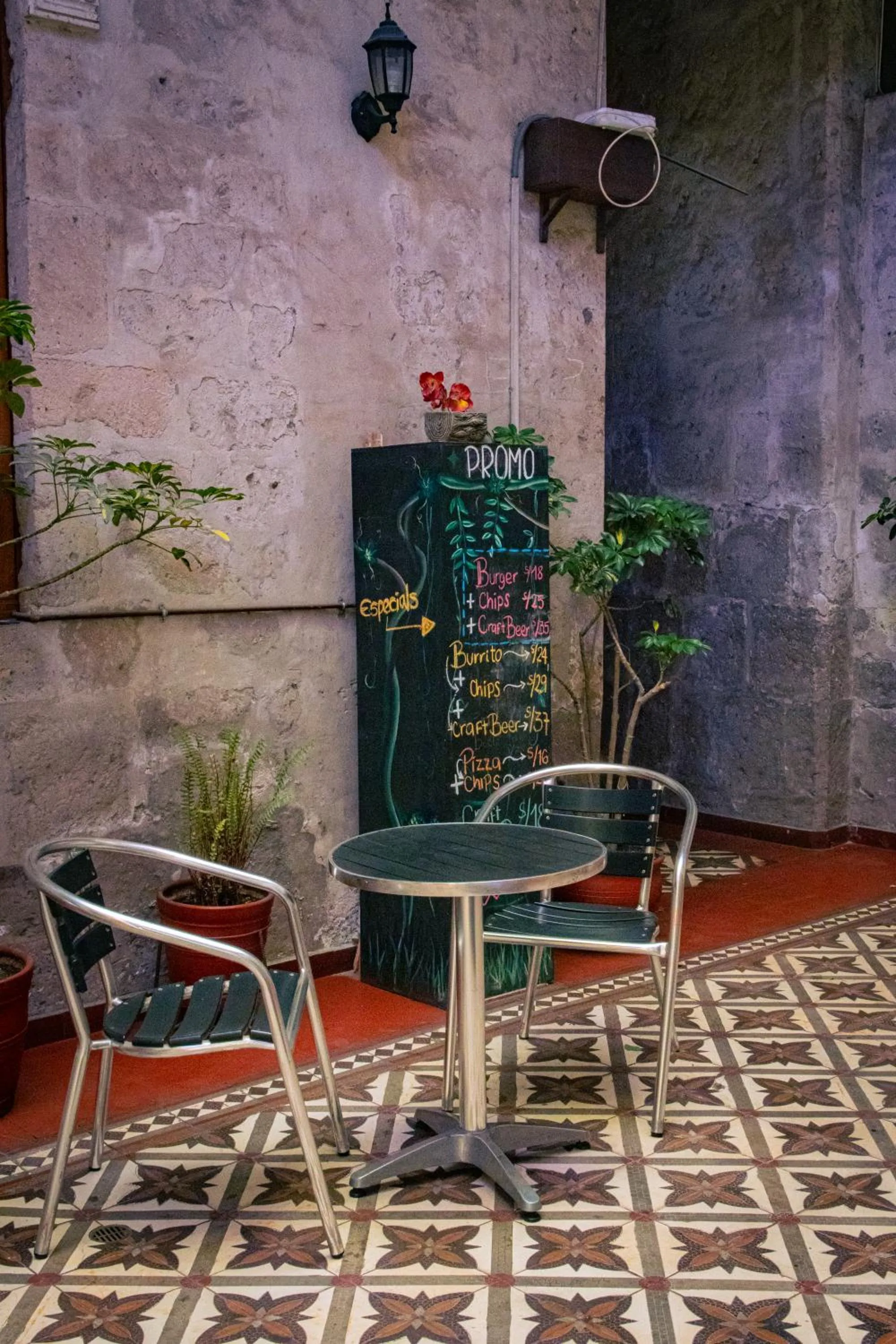 Patio in Hotel La Posada de Ugarte