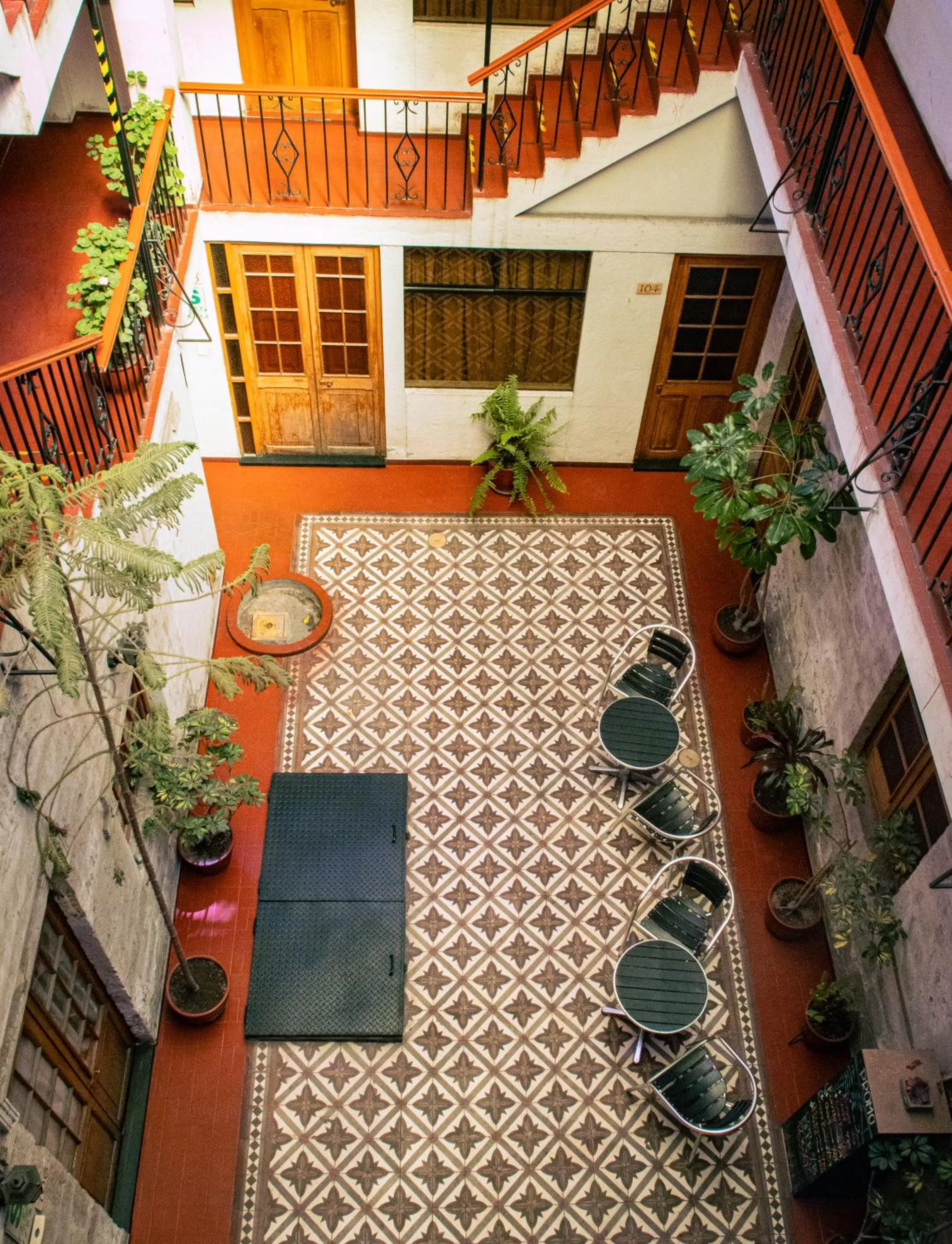 Patio in Hotel La Posada de Ugarte