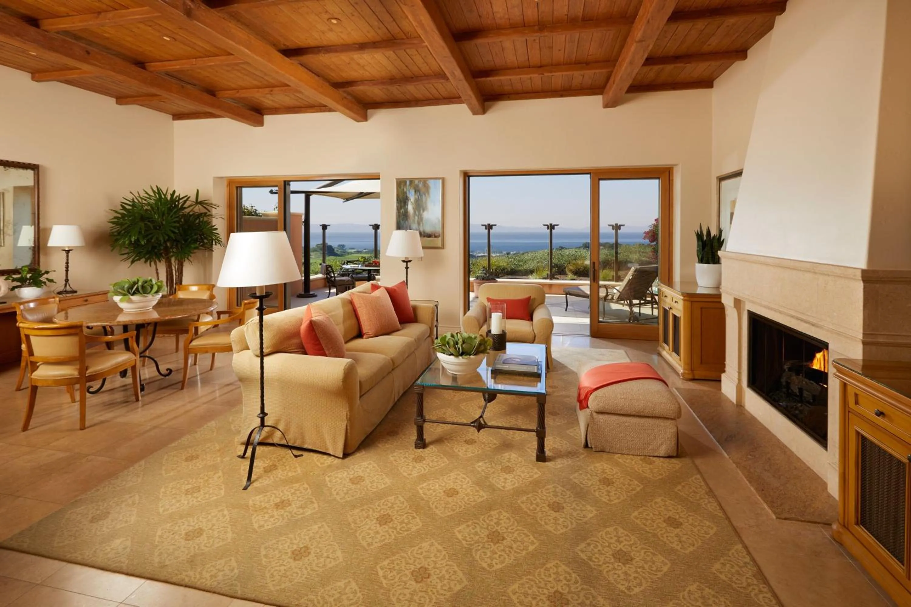 Living room in The Resort at Pelican Hill