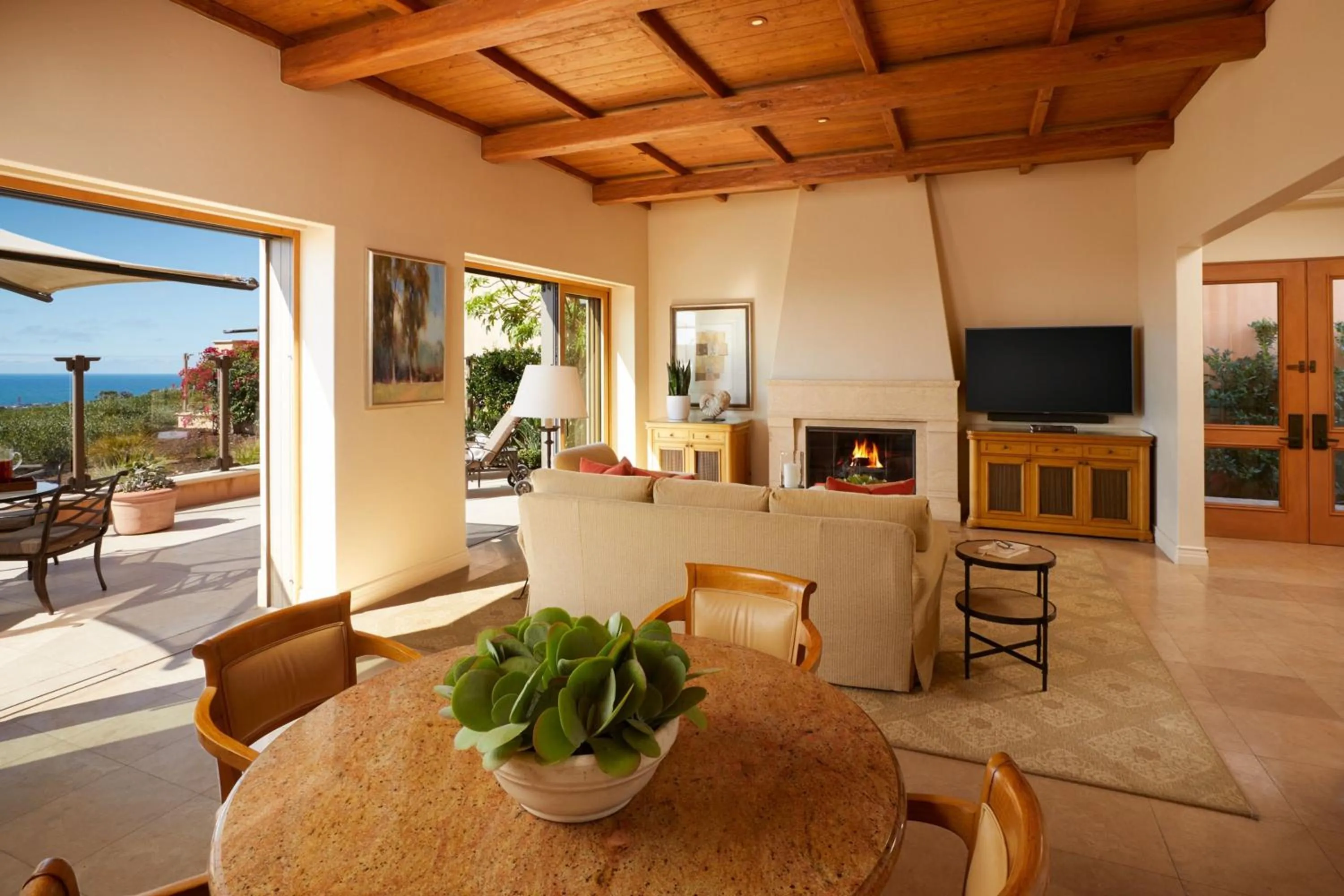 Living room in The Resort at Pelican Hill