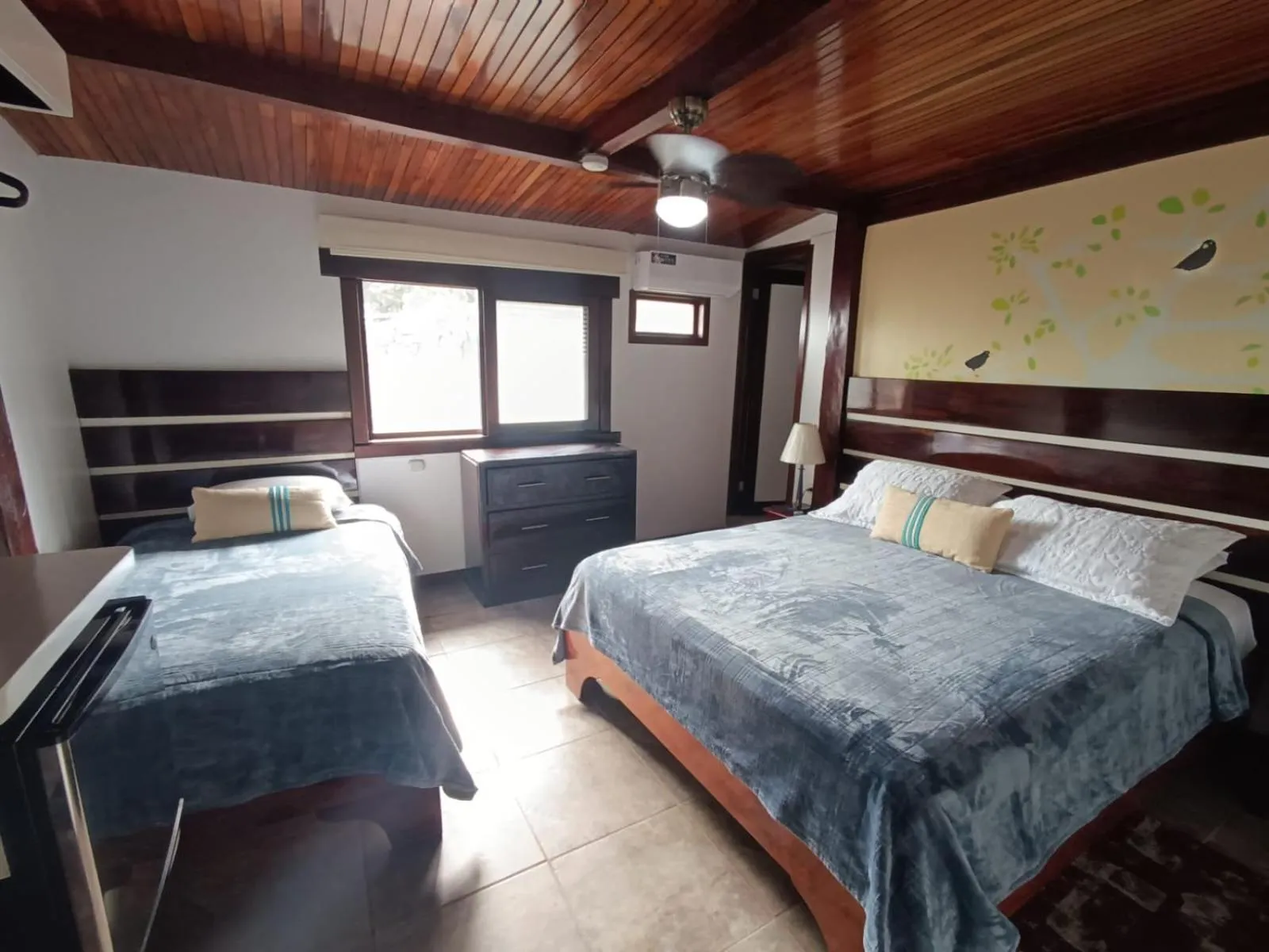 Bed in The Wooden House Hotel