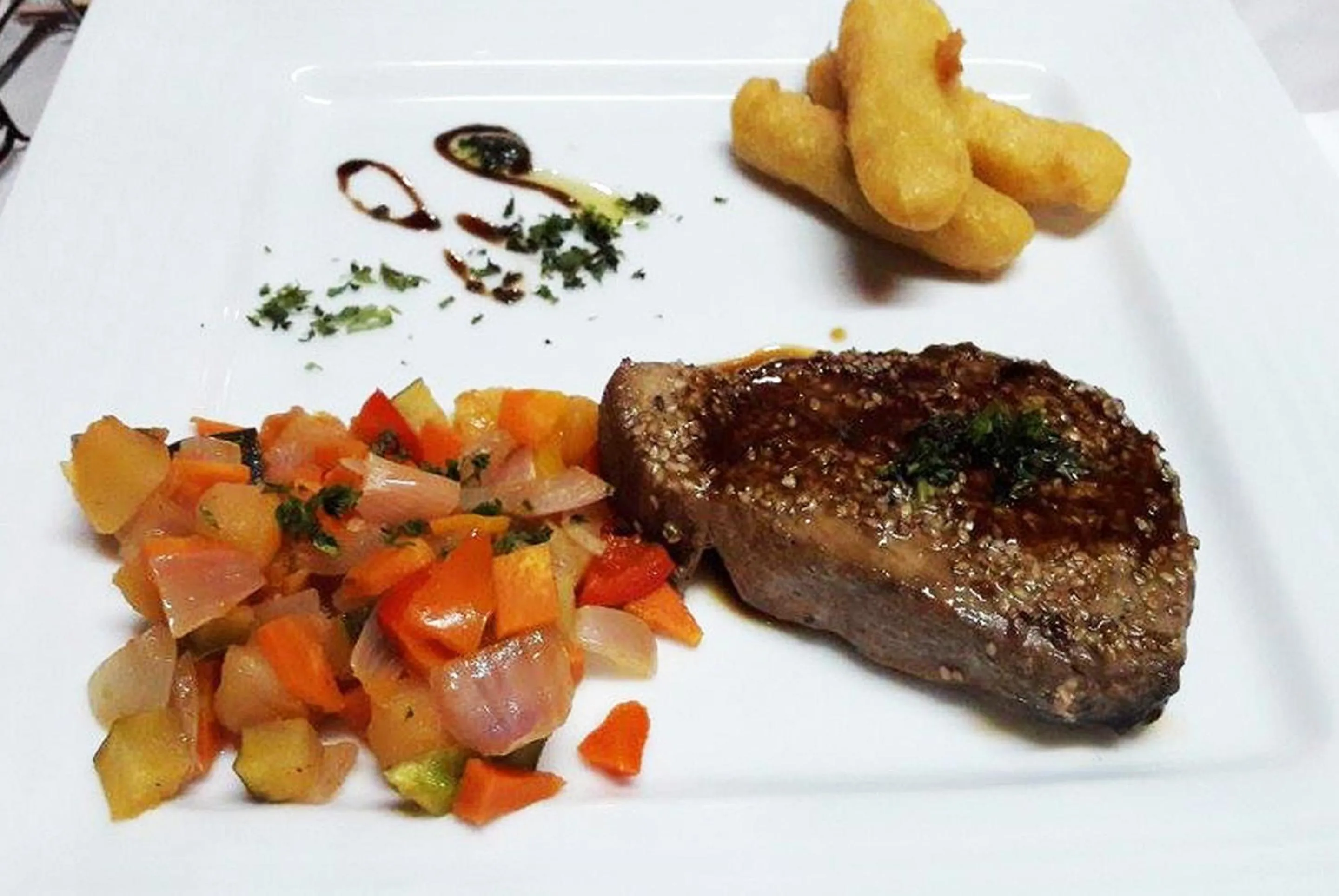 Food close-up in The Wooden House Hotel