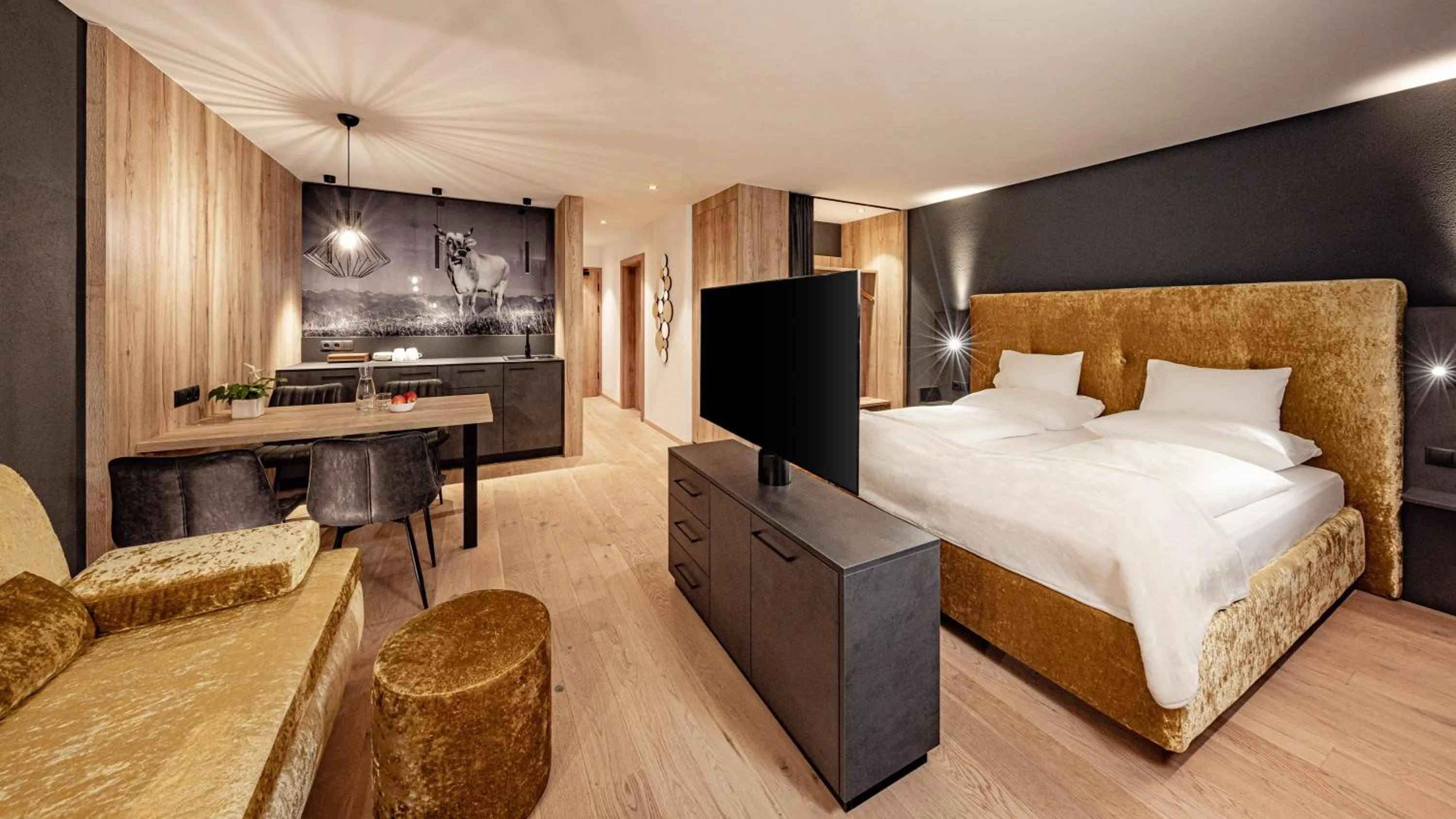 Bed in Hotel Schneeberg FAMILY SPA RESORT