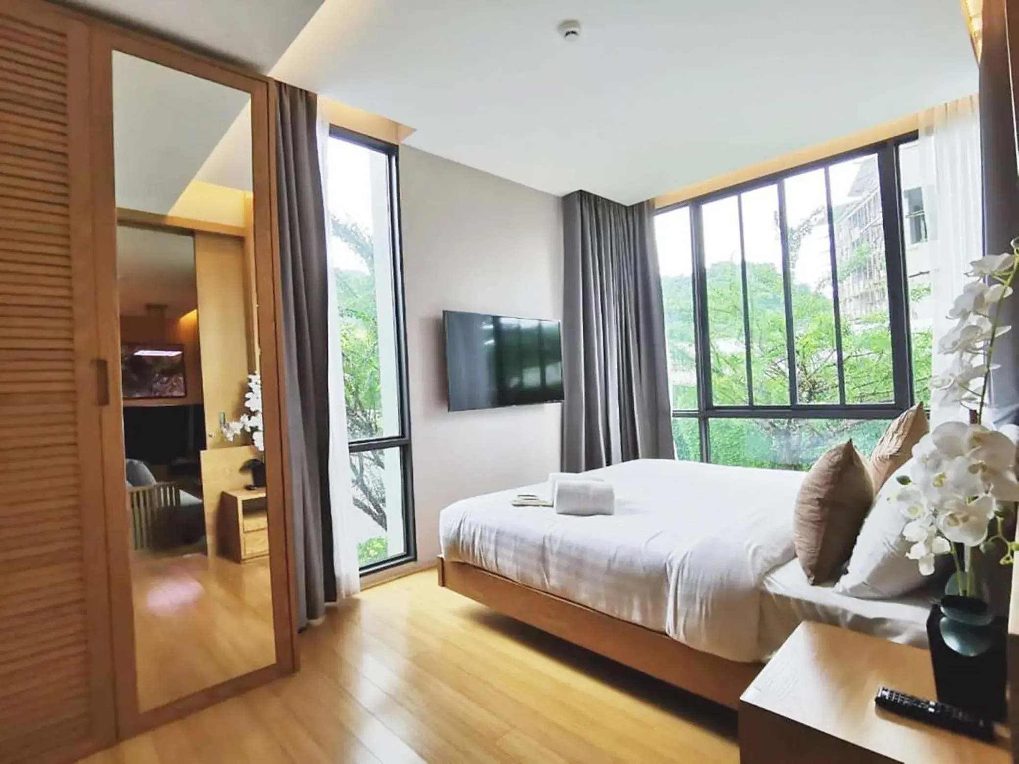 Quadruple Room with Terrace in Zen Next Khao Yai By ZV Quadruple Room with Terrace in Zen Next Khao Yai By ZV