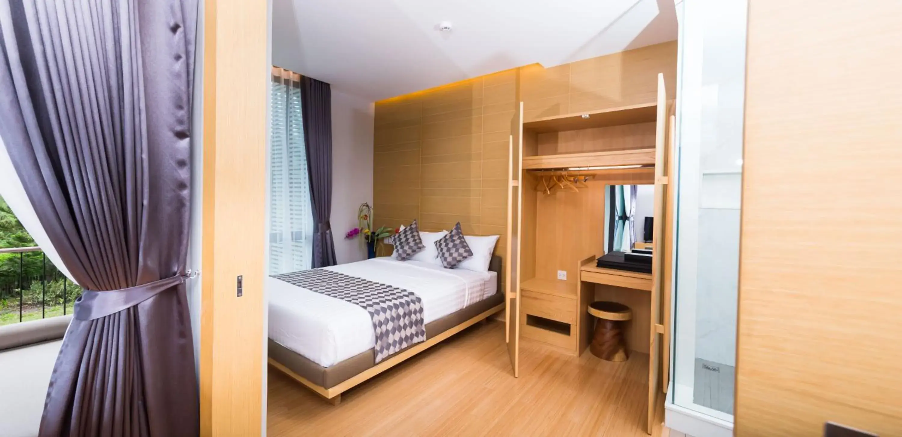 Quadruple Room with Mountain View in Zen Next Khao Yai By ZV Quadruple Room with Mountain View in Zen Next Khao Yai By ZV