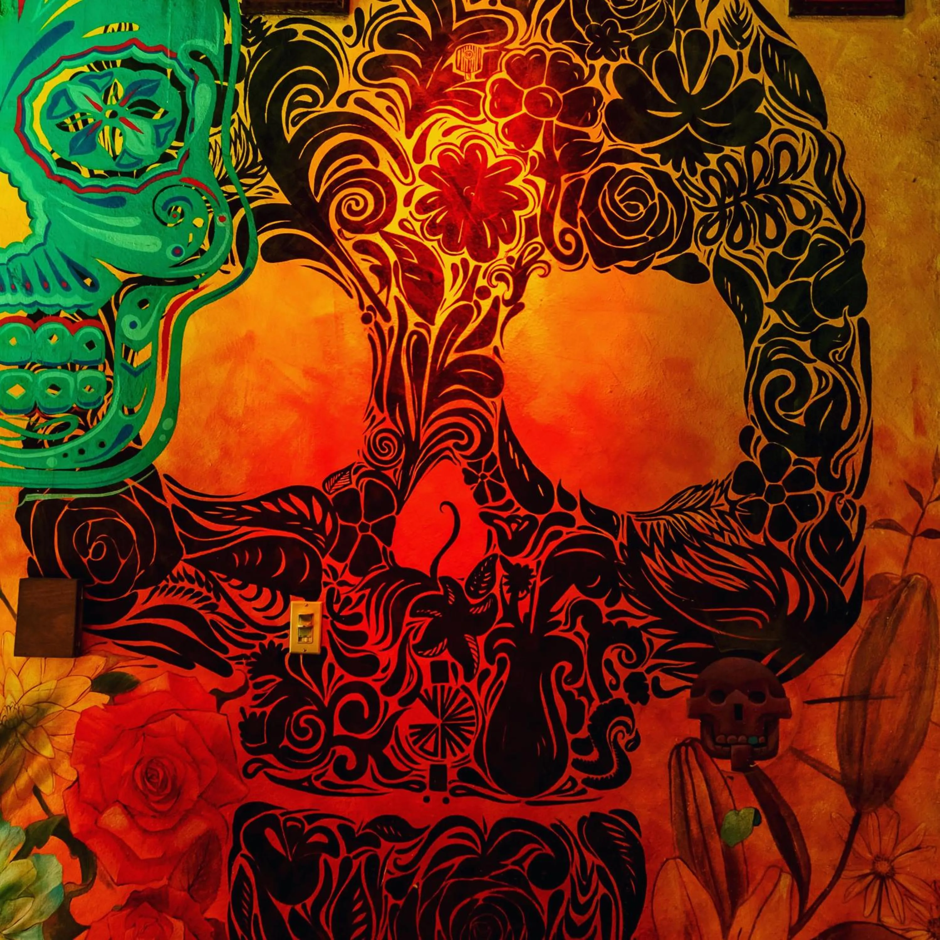 Decorative detail in Hostal Regina Down Town Mexico City