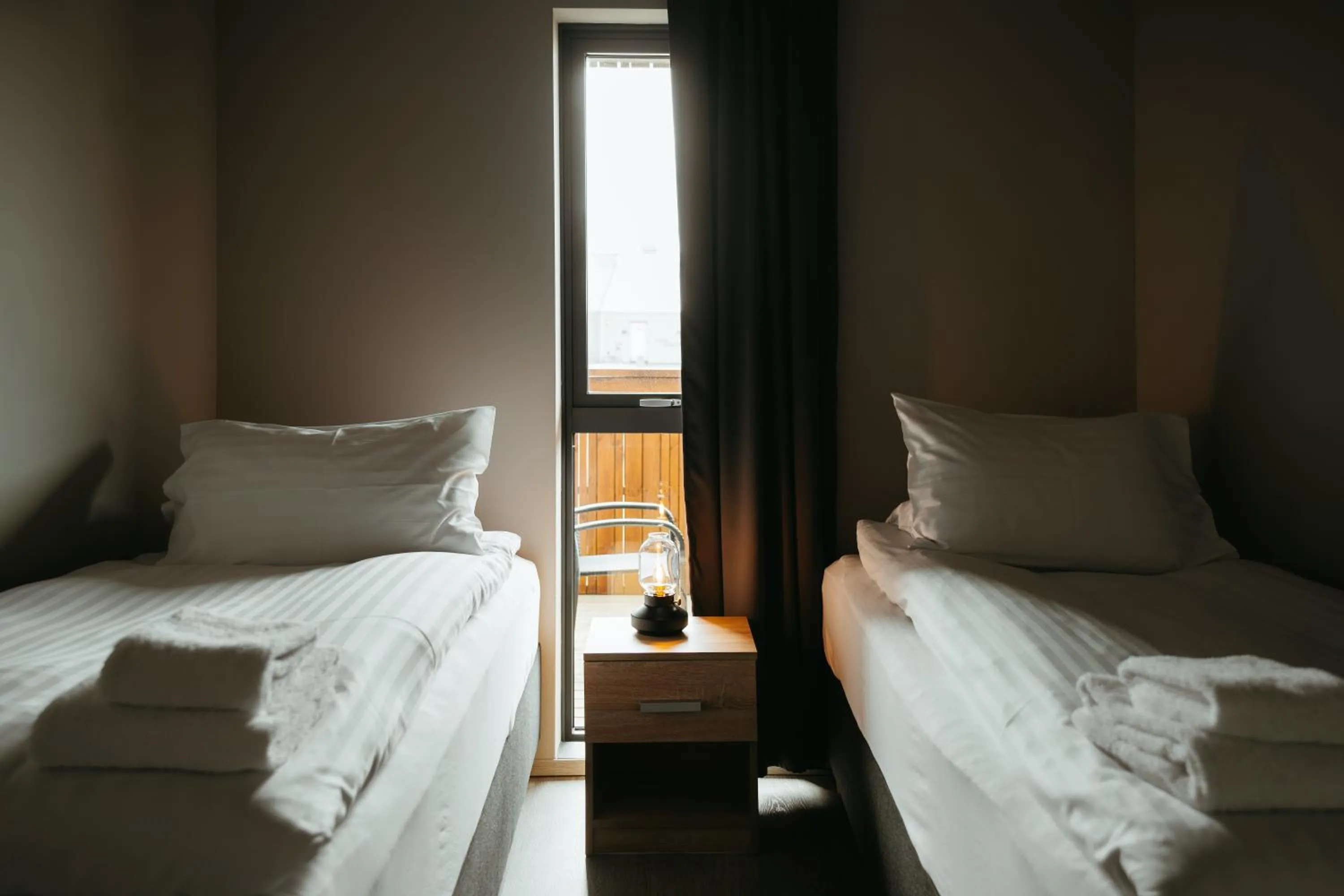 Bedroom, Bed in Vík Apartments