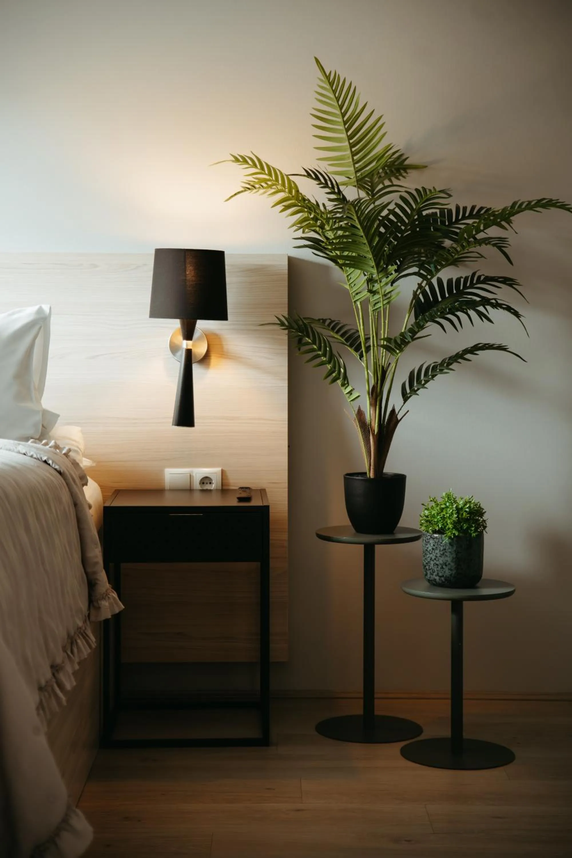 Bed in Vík Apartments