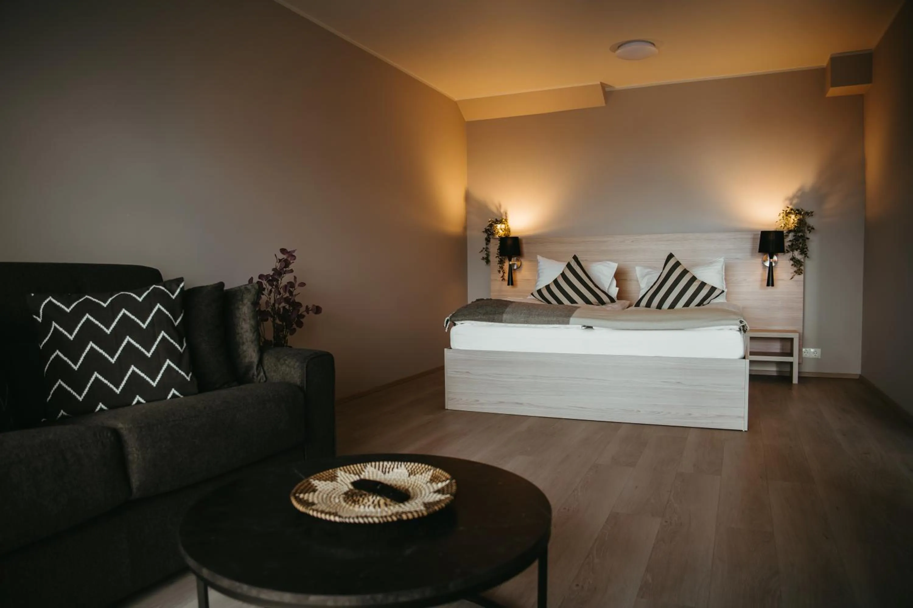 Bed in Vík Apartments