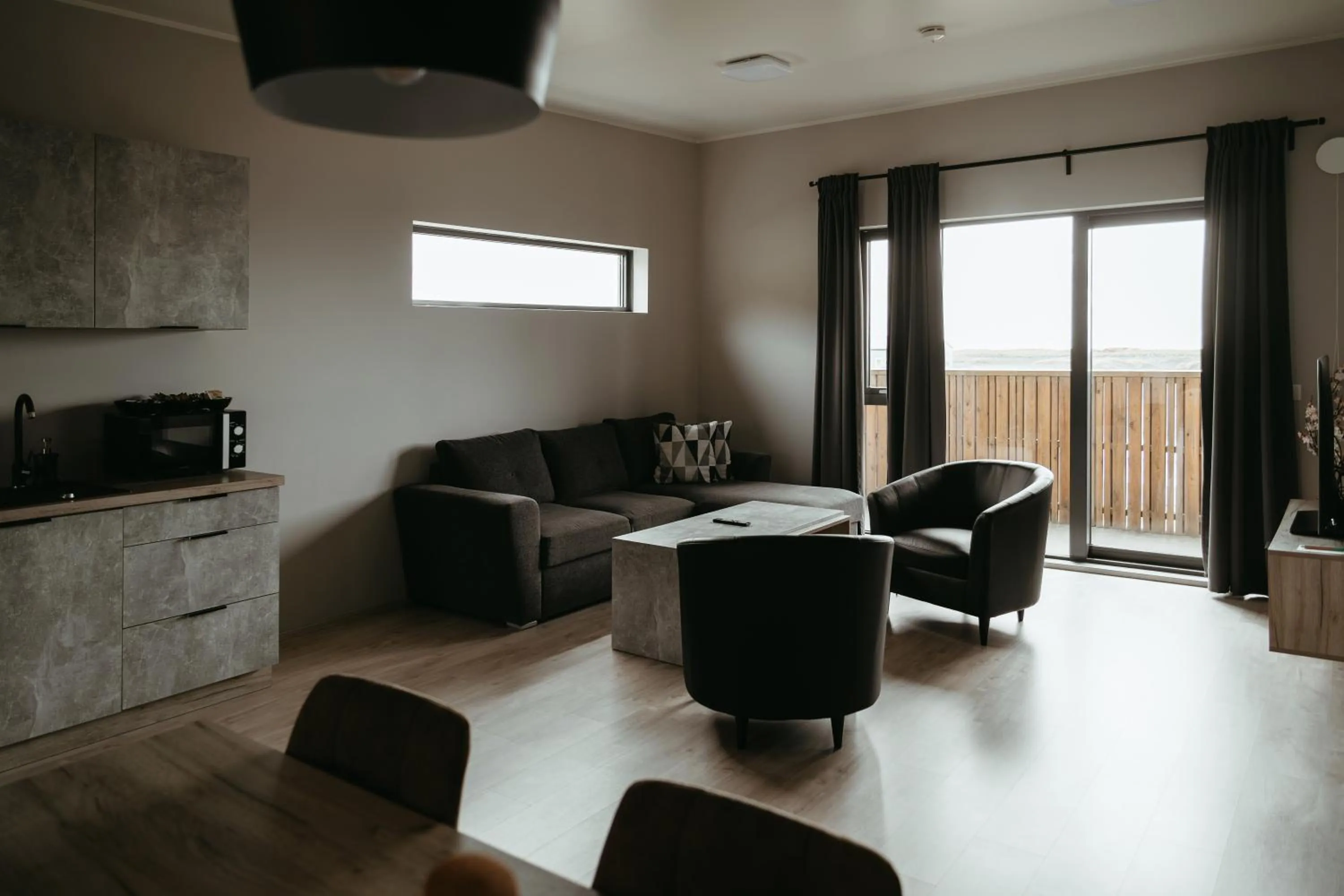 Living room in Vík Apartments
