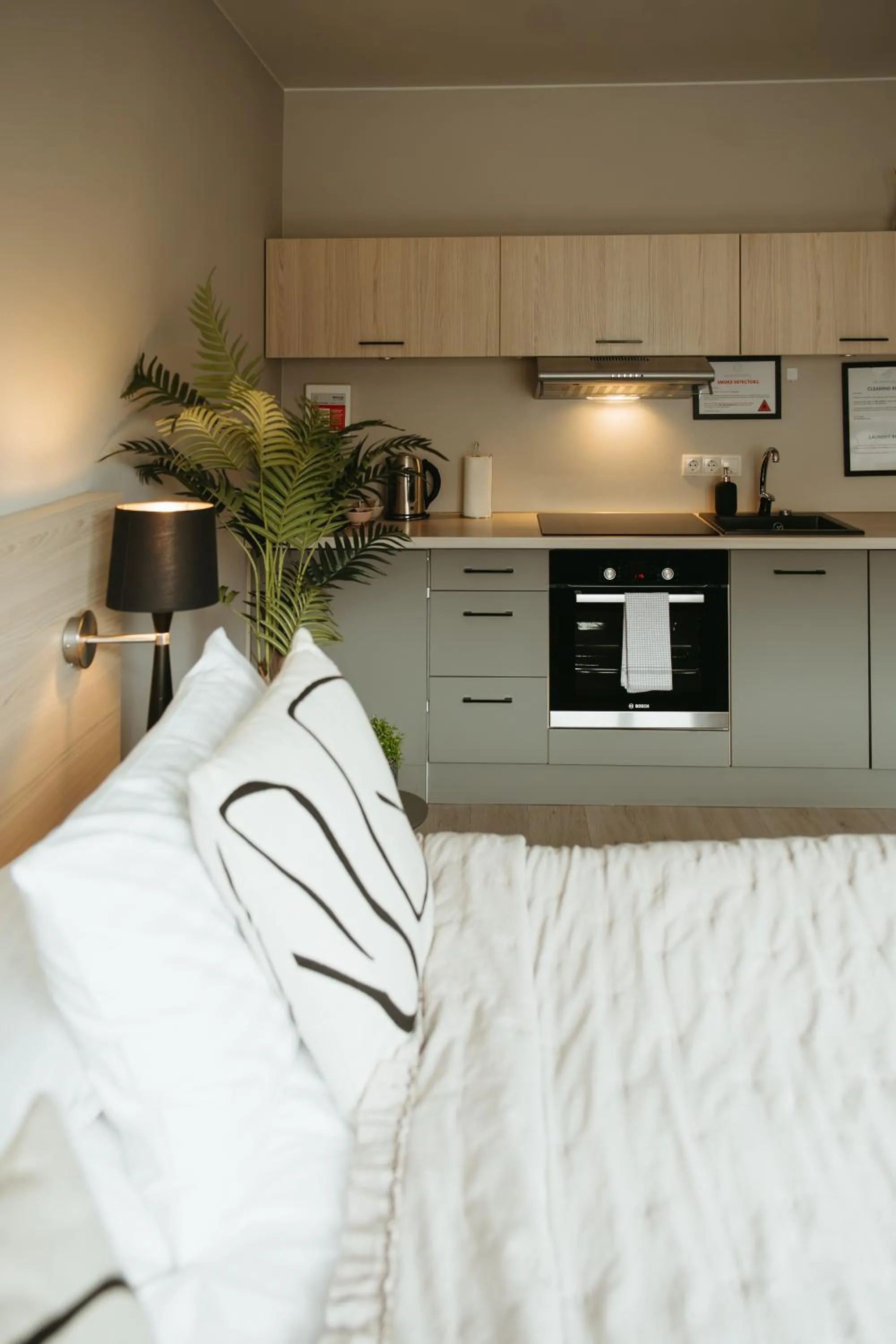 Bed in Vík Apartments