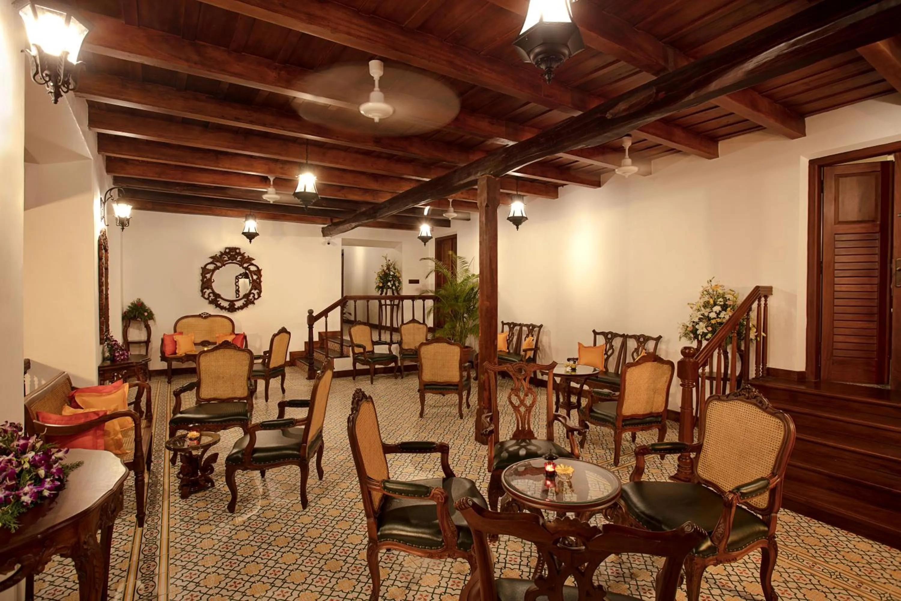 Dining area in Forte Kochi