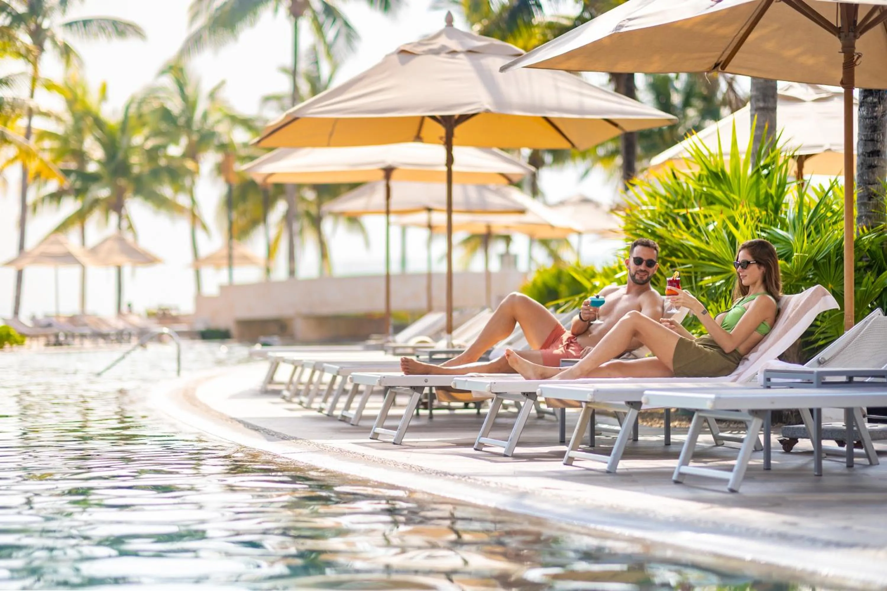 Pool view in Villa del Palmar Cancun Luxury Beach Resort & Spa