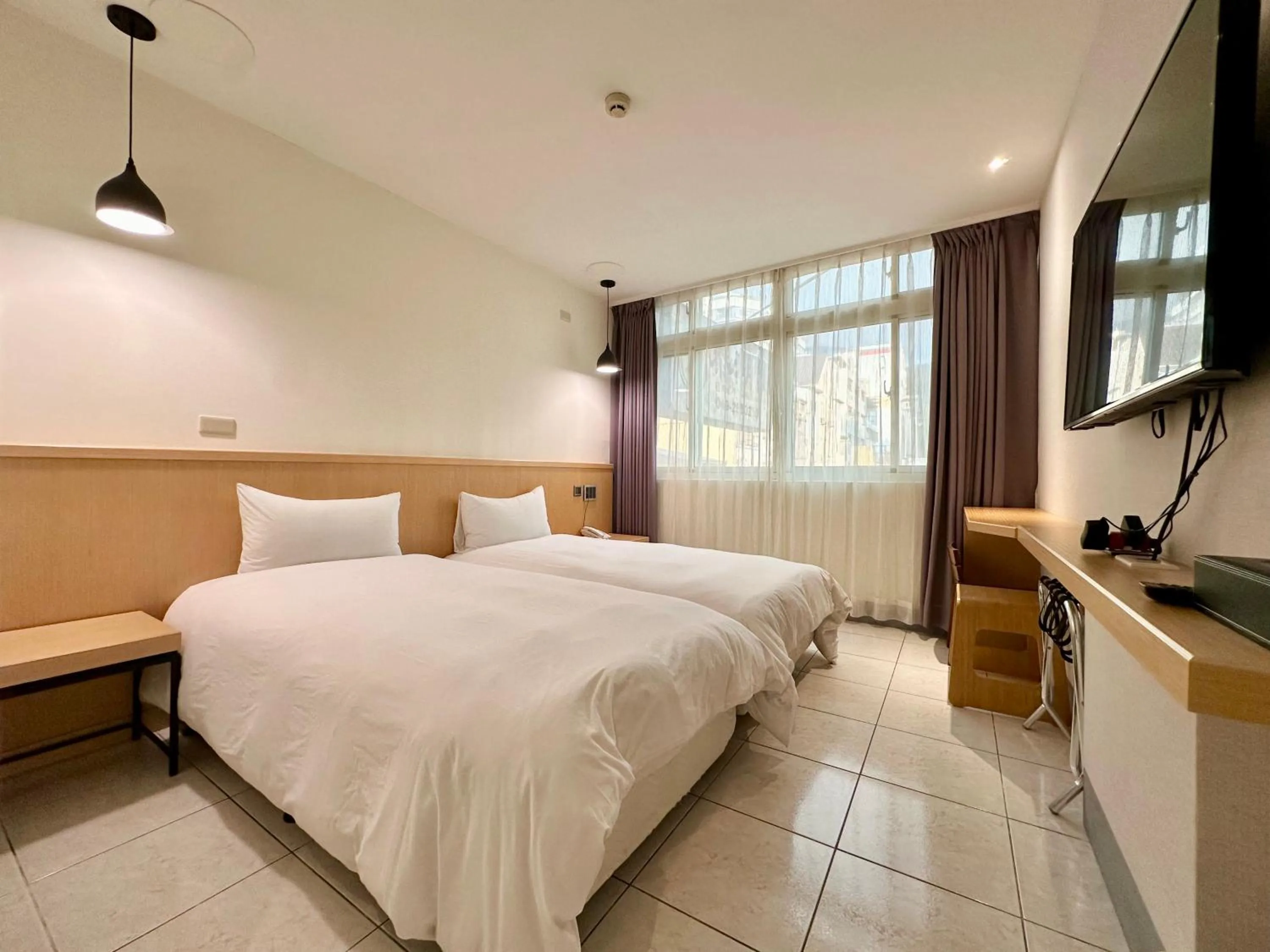 Bed in Taihu Hotel Sun Moon Lake