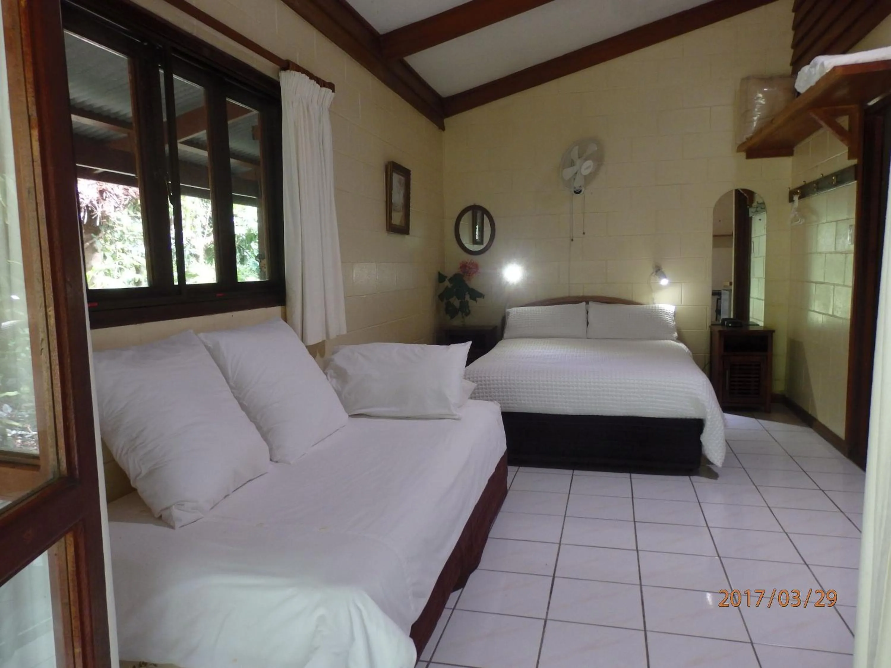 Bed in Daintree Deep Forest Lodge