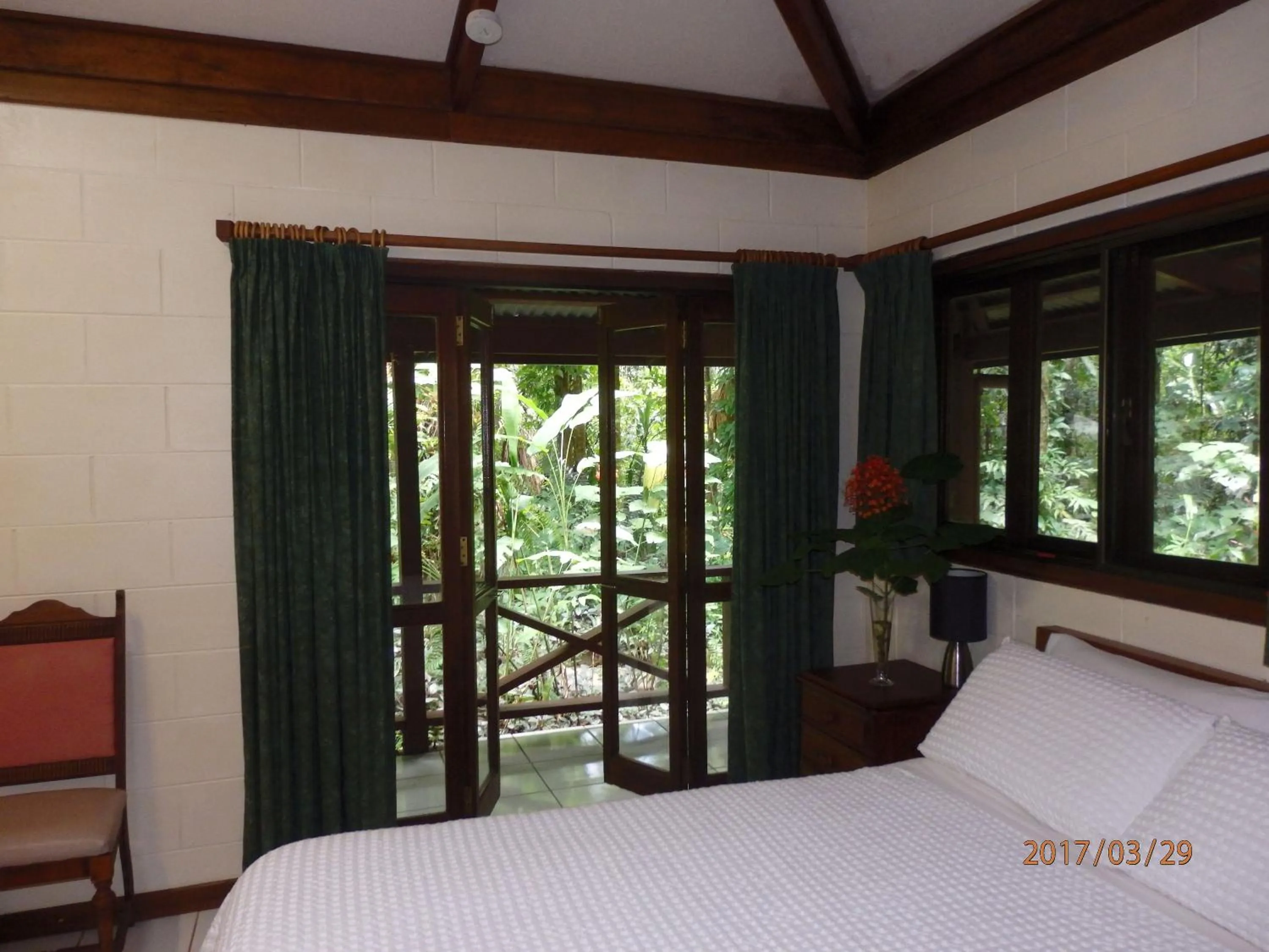 Bed in Daintree Deep Forest Lodge