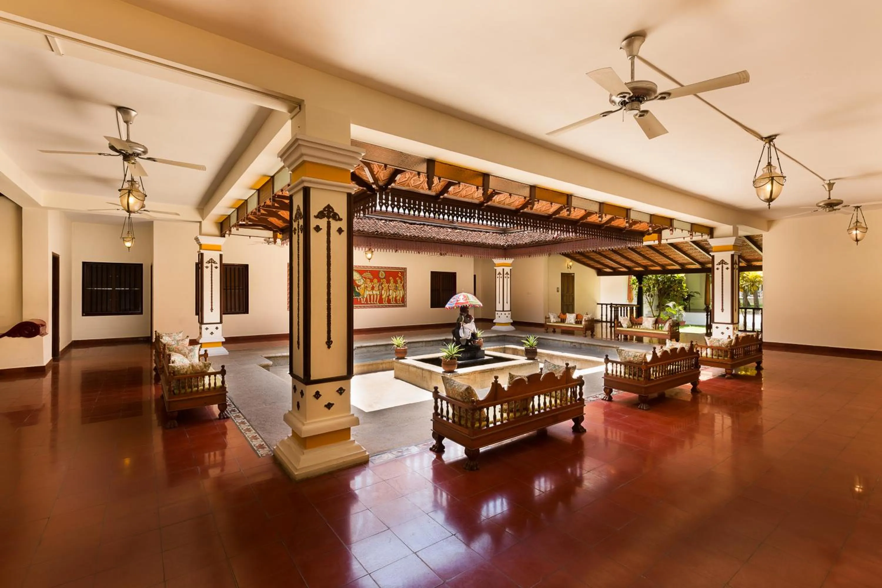 Lobby or reception in Mantra Koodam Kumbakonam - A CGH Earth Experience