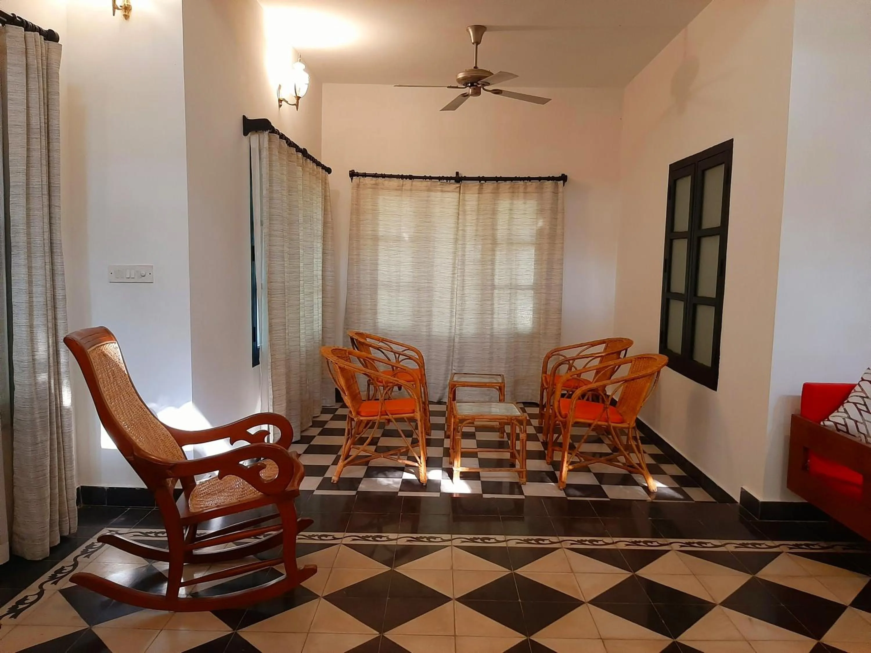 Seating area in Mantra Koodam Kumbakonam - A CGH Earth Experience