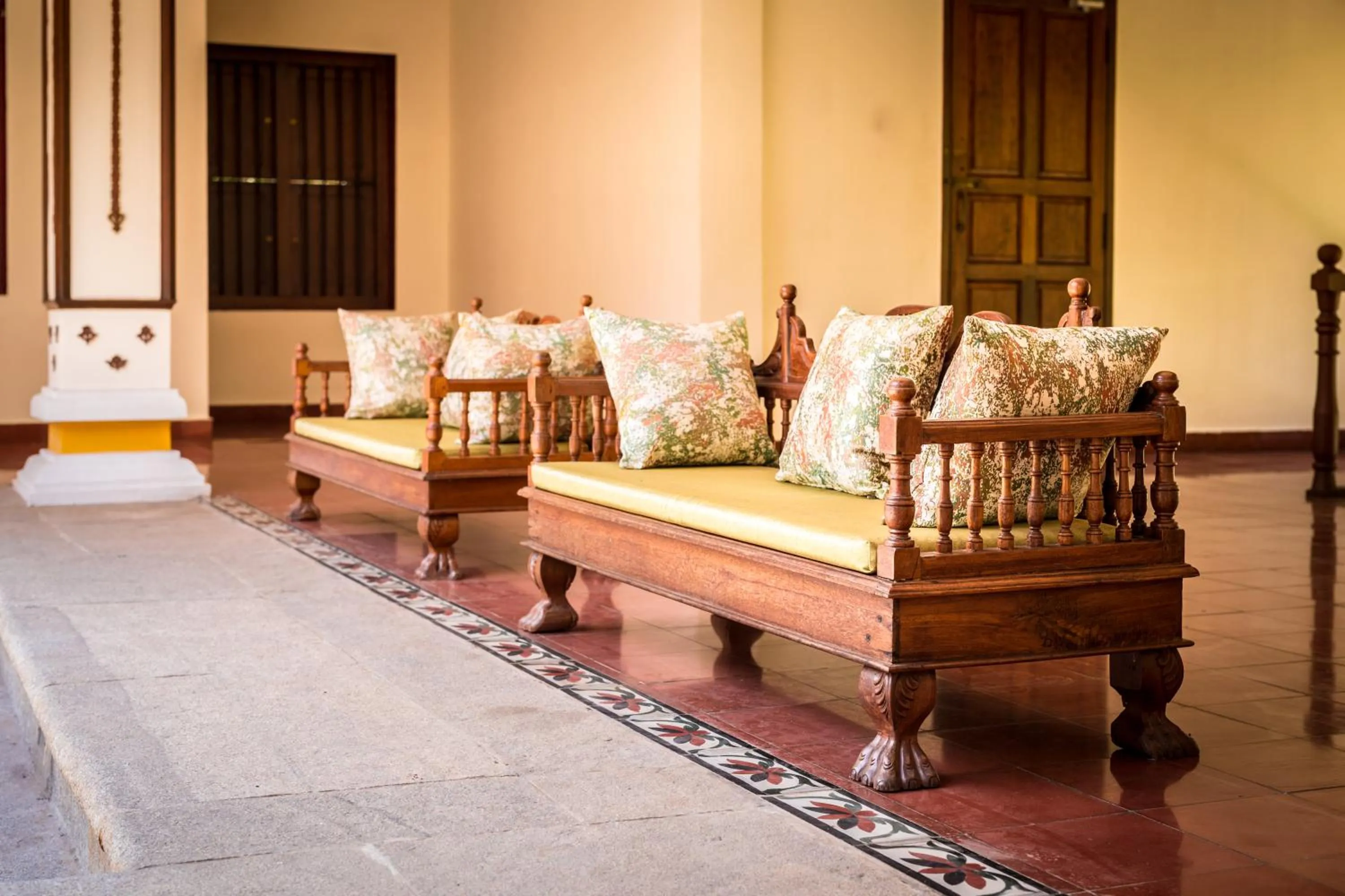 Lobby or reception in Mantra Koodam Kumbakonam - A CGH Earth Experience