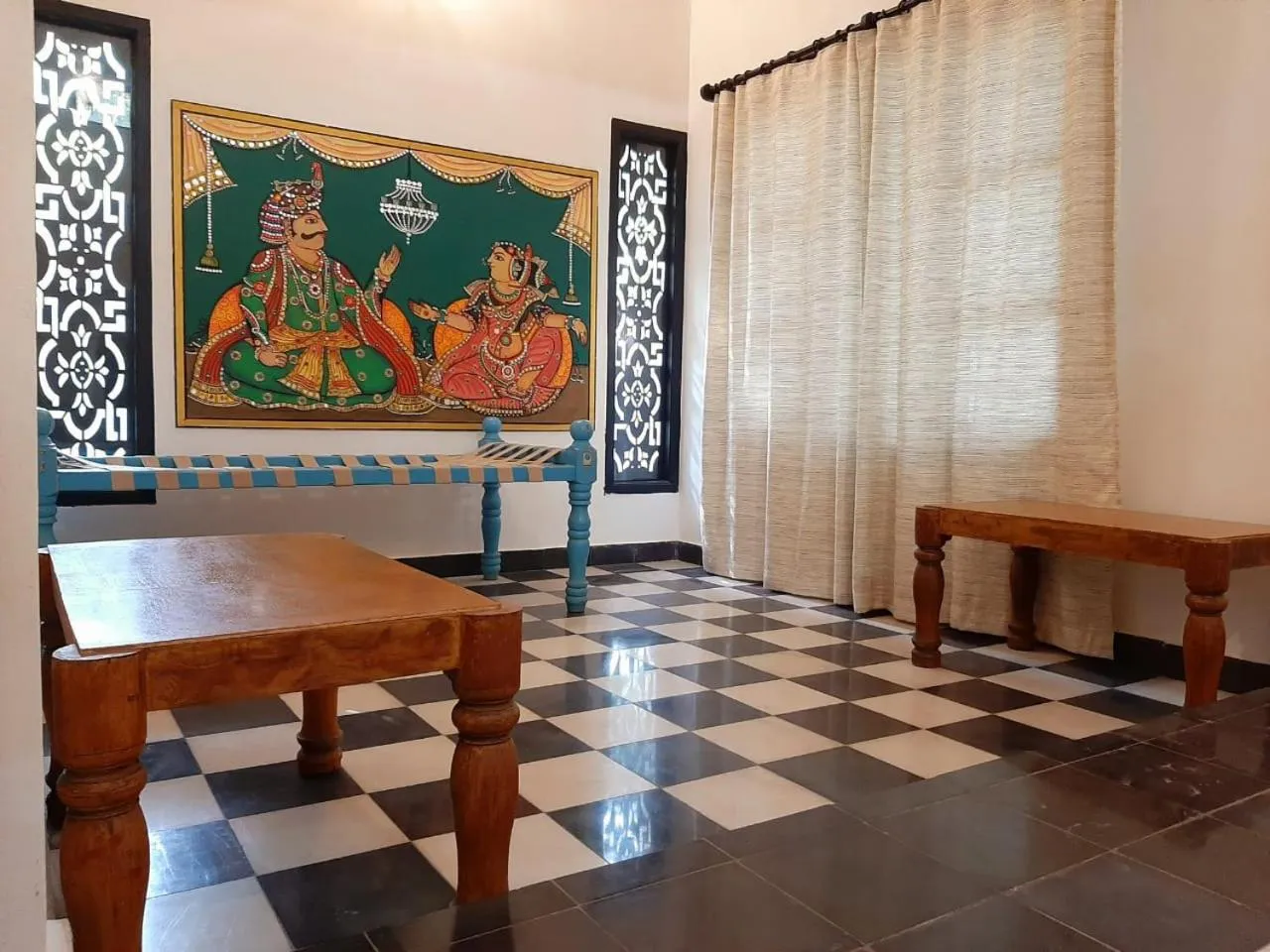 Living room in Mantra Koodam Kumbakonam - A CGH Earth Experience