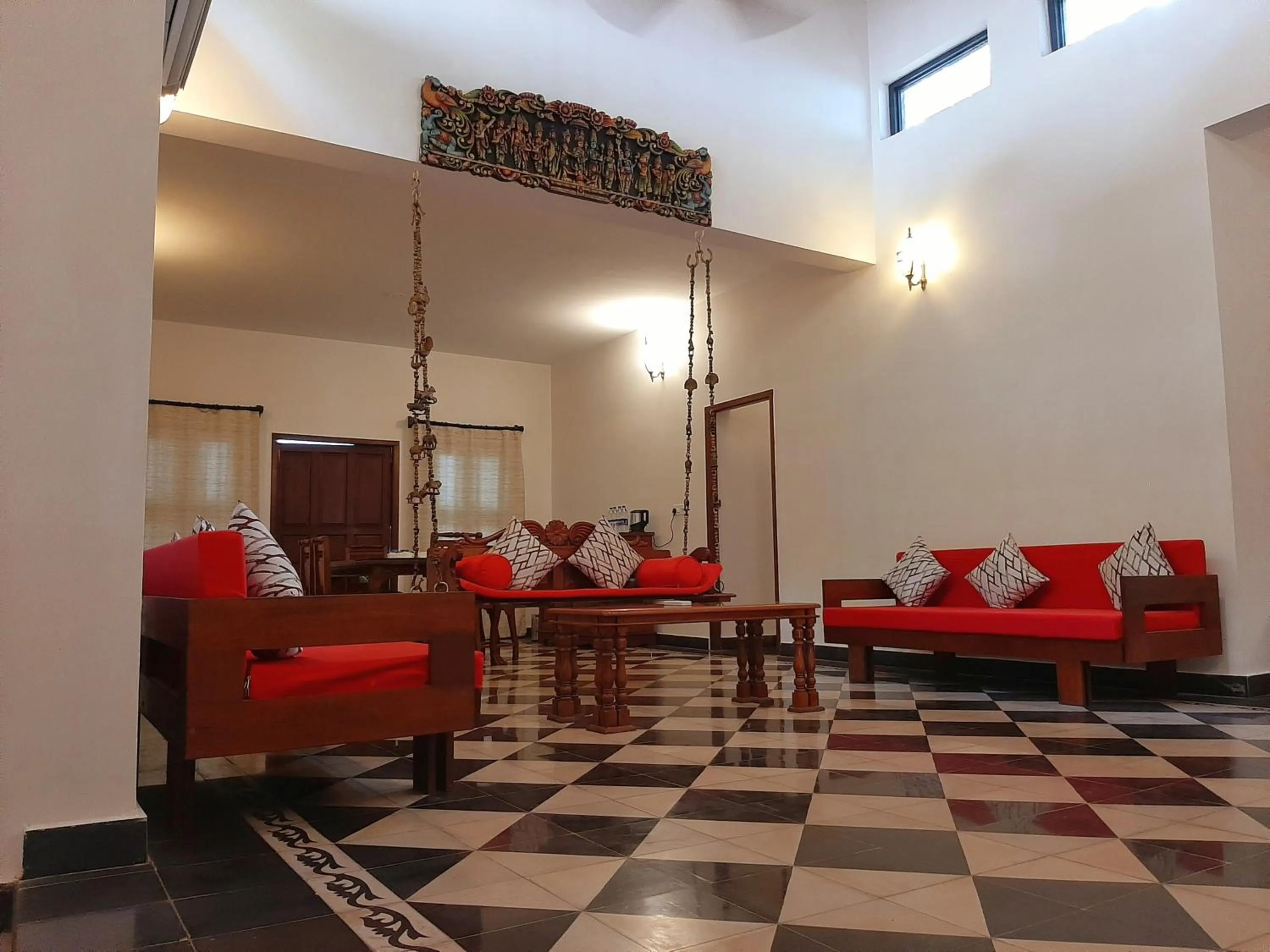 Living room in Mantra Koodam Kumbakonam - A CGH Earth Experience