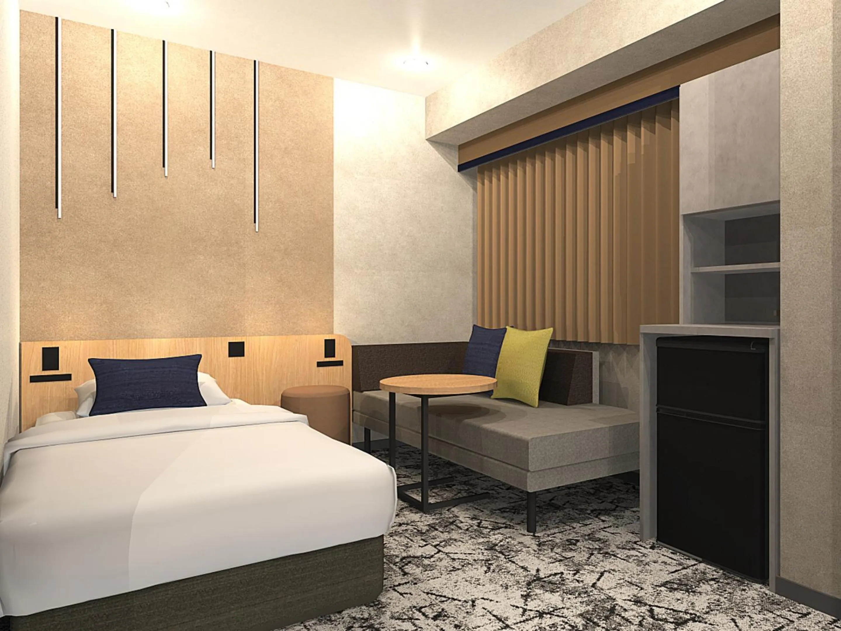 Bed in Hotel Keihan Kyobashi Grande