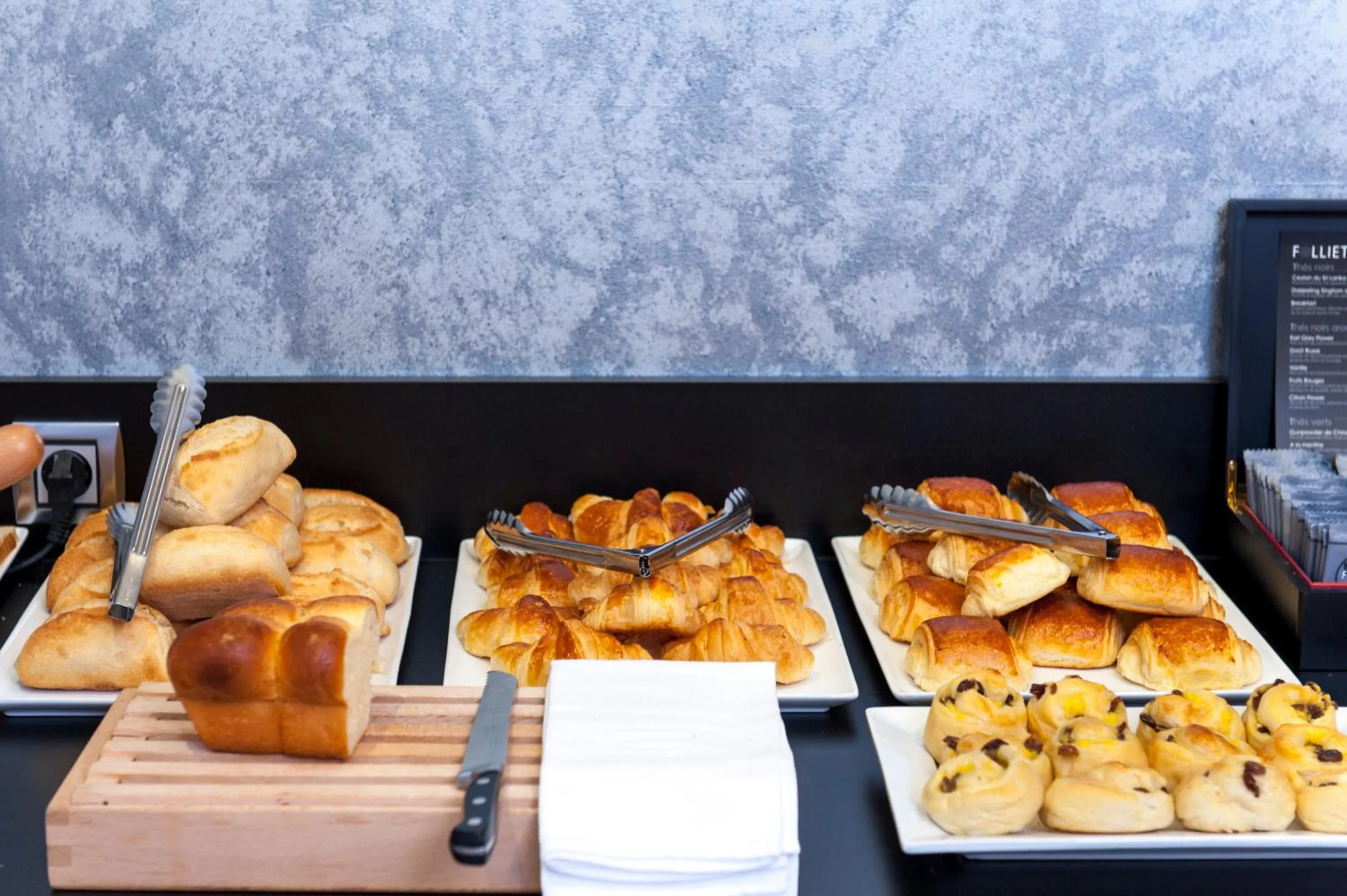 Buffet breakfast in Brit Hotel Belfort Centre-Le Boreal