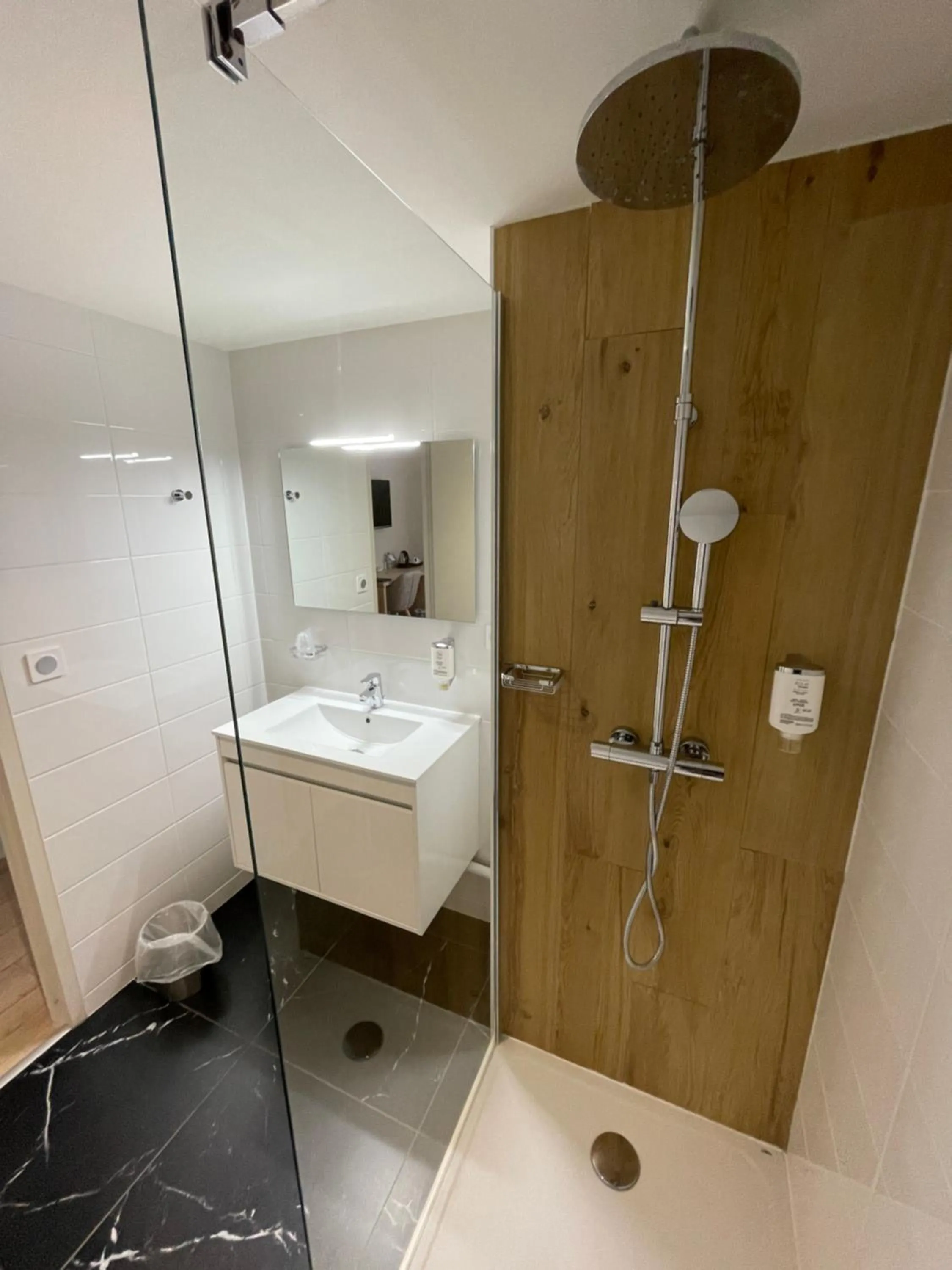 Bathroom in Hôtel des Barolles - Lyon Sud Brignais