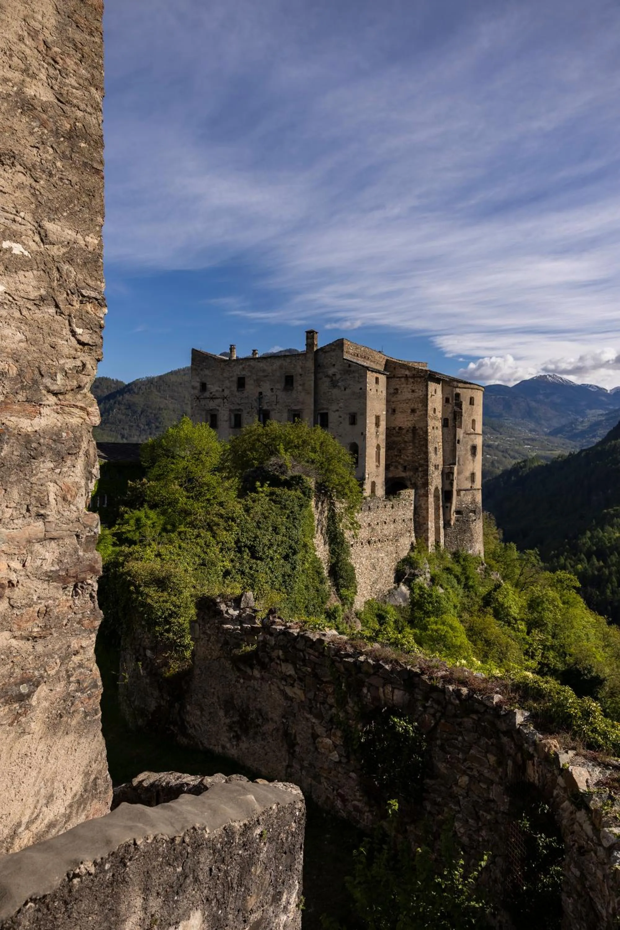 Bird's eye view in Castel Pergine